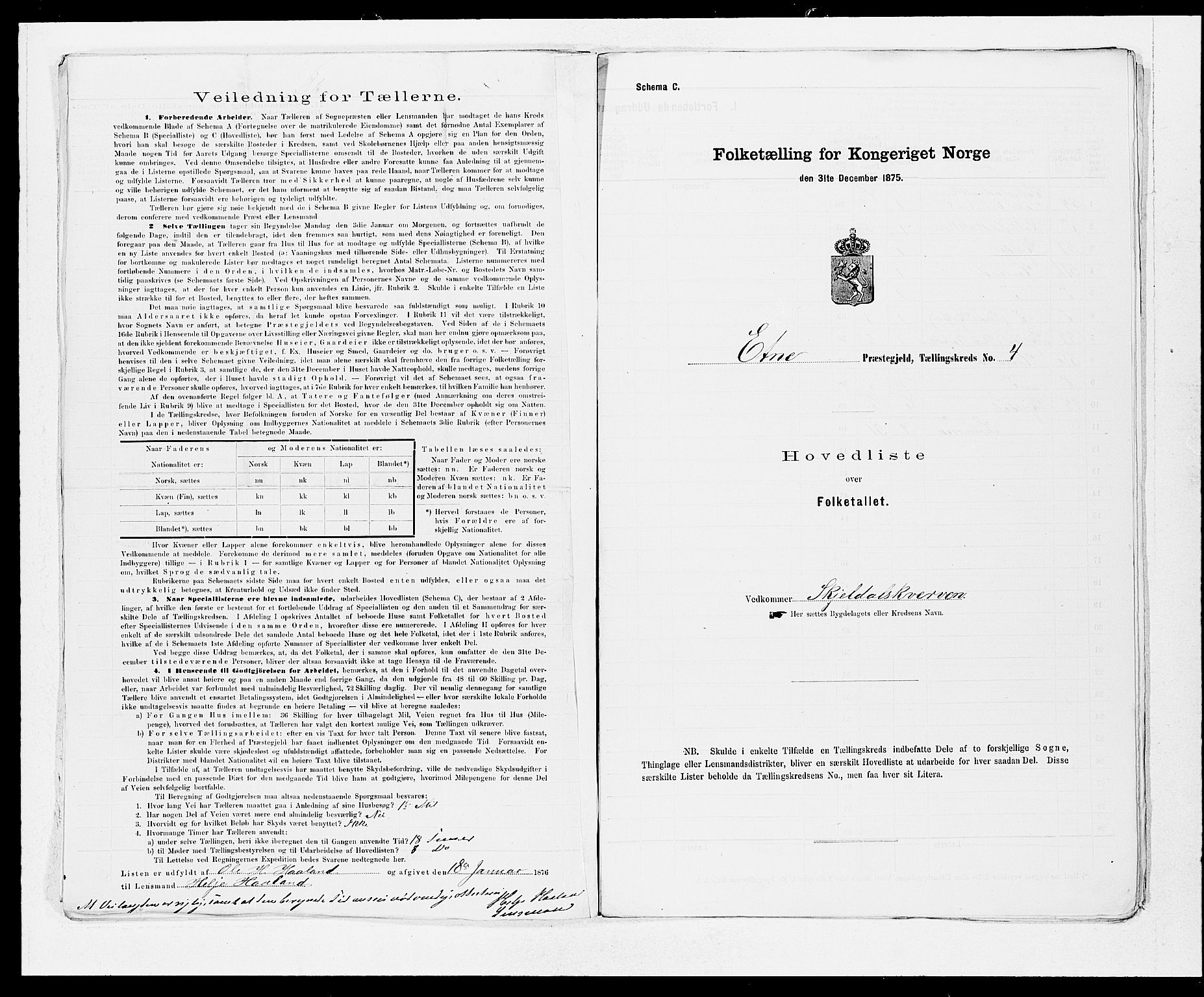 SAB, 1875 census for 1211P Etne, 1875, p. 10