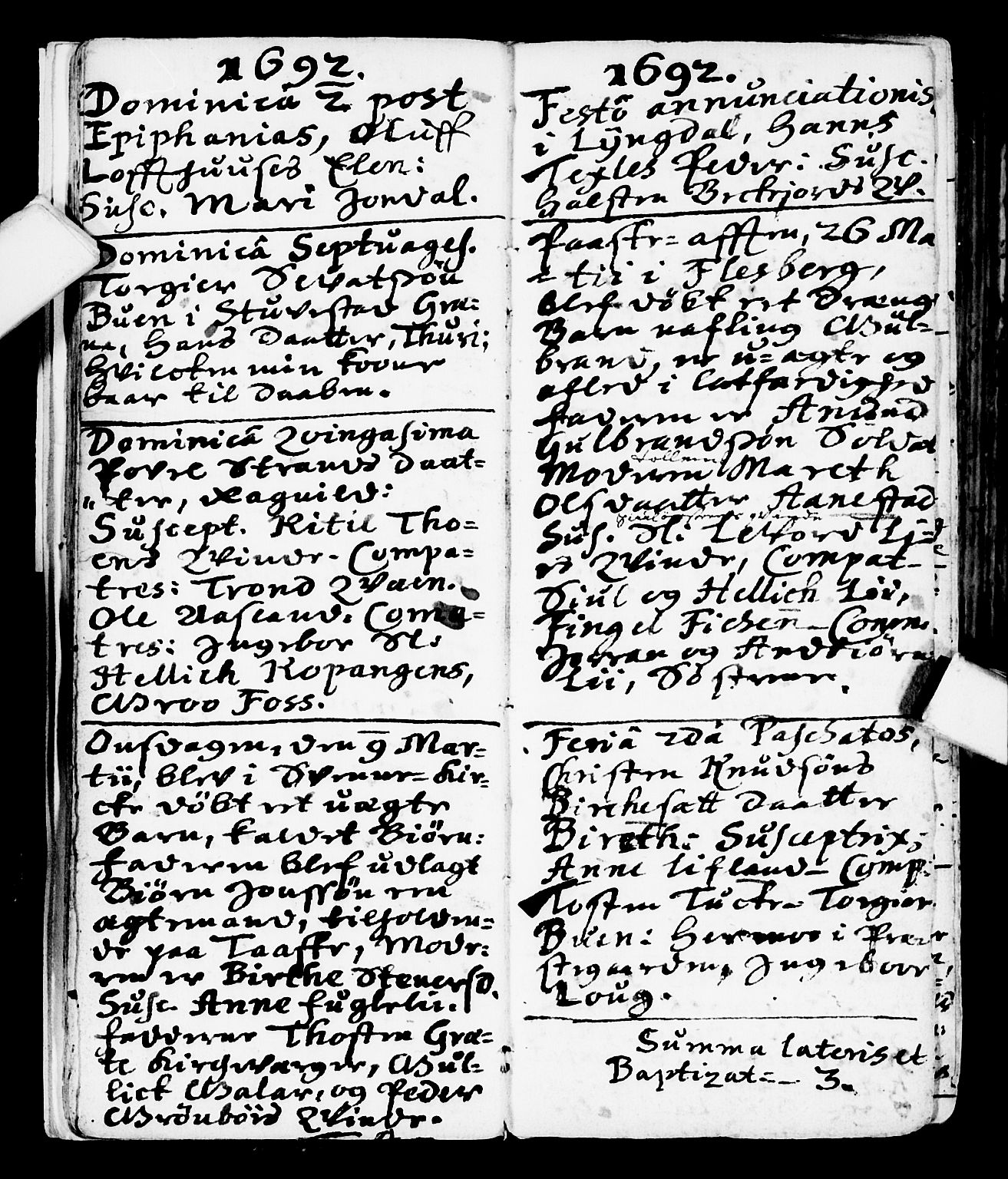 Flesberg kirkebøker, AV/SAKO-A-18/F/Fa/L0001: Parish register (official) no. I 1, 1688-1725