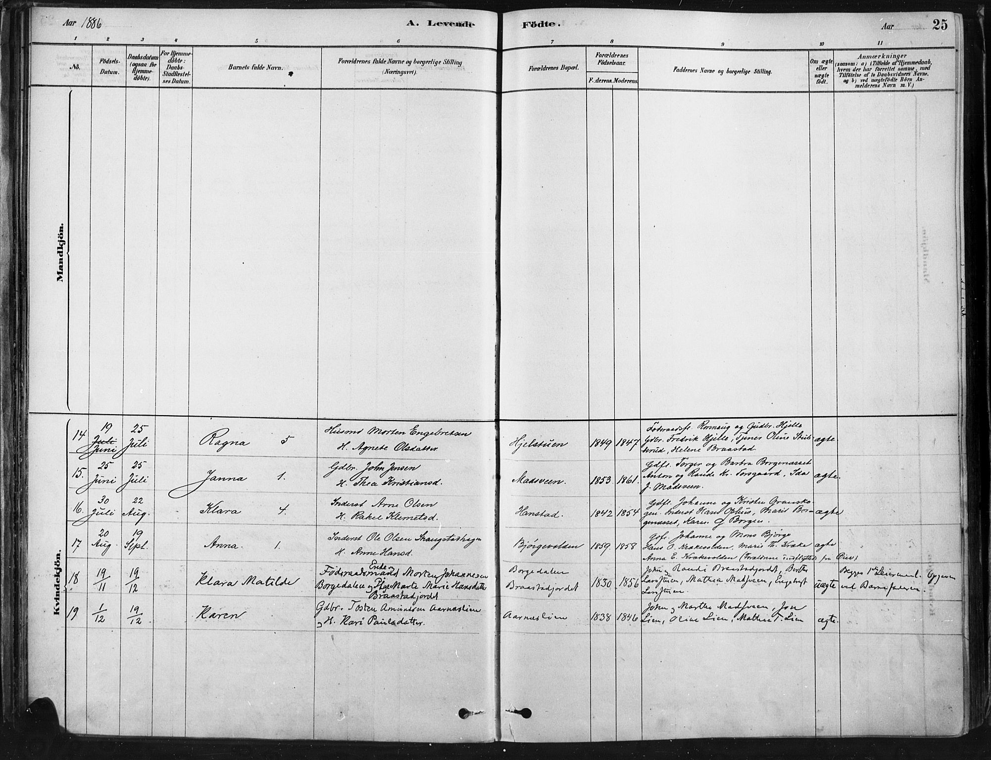 Ringebu prestekontor, AV/SAH-PREST-082/H/Ha/Haa/L0009: Parish register (official) no. 9, 1878-1898, p. 25