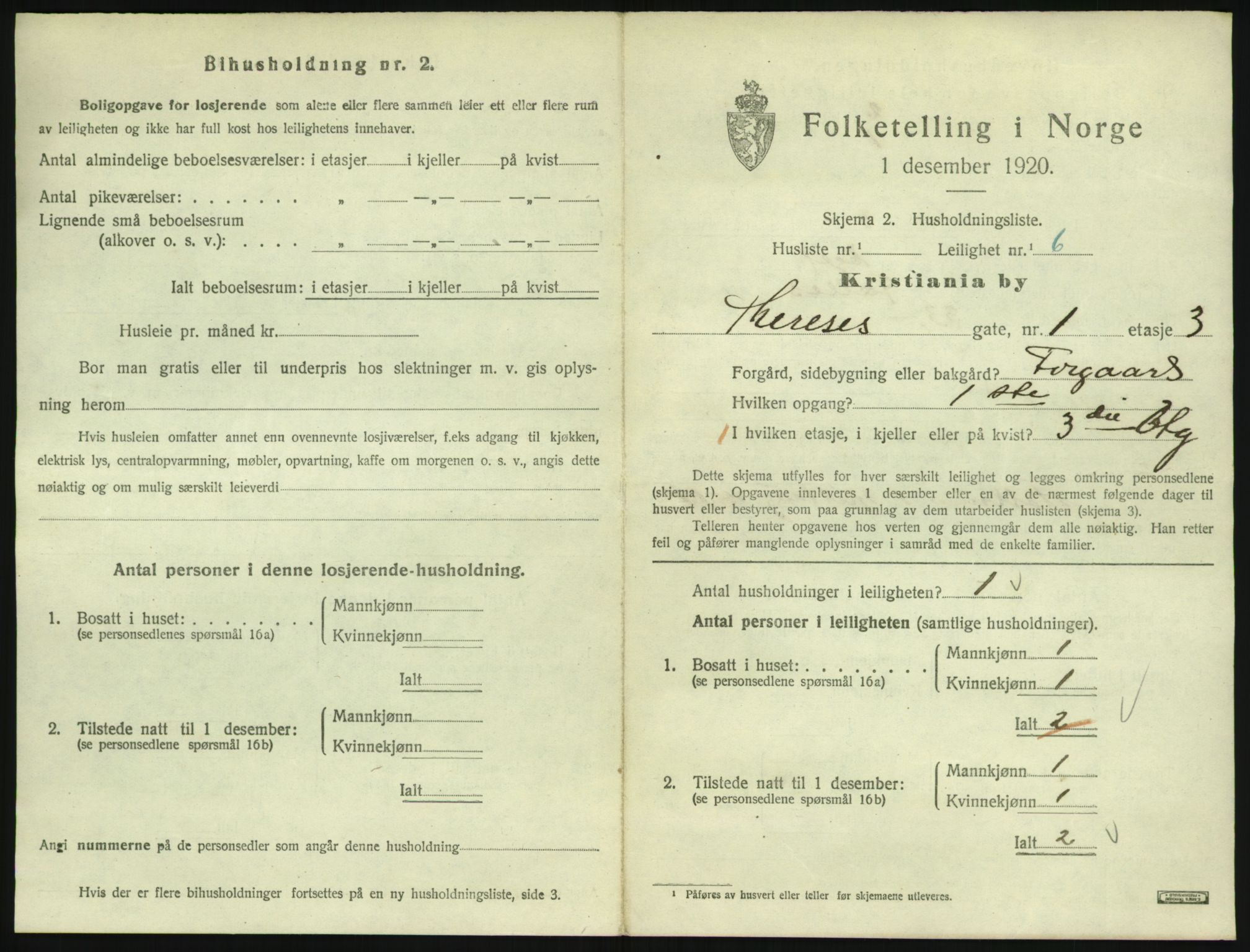 SAO, 1920 census for Kristiania, 1920, p. 109379