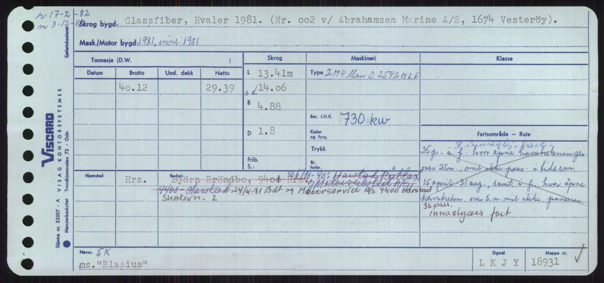 Sjøfartsdirektoratet med forløpere, Skipsmålingen, AV/RA-S-1627/H/Ha/L0001/0002: Fartøy, A-Eig / Fartøy Bjør-Eig, p. 55