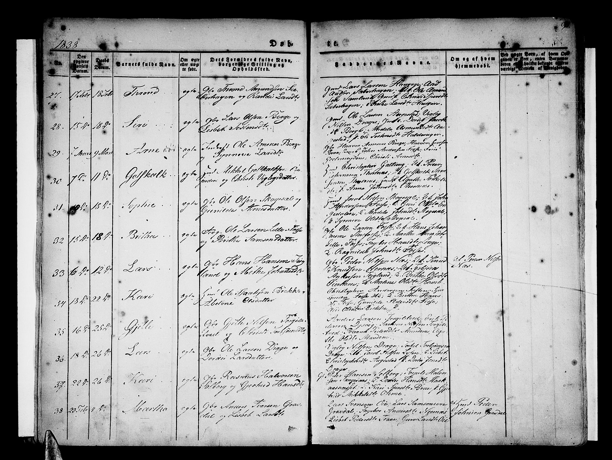 Strandebarm sokneprestembete, SAB/A-78401/H/Haa: Parish register (official) no. A 6, 1826-1843, p. 91
