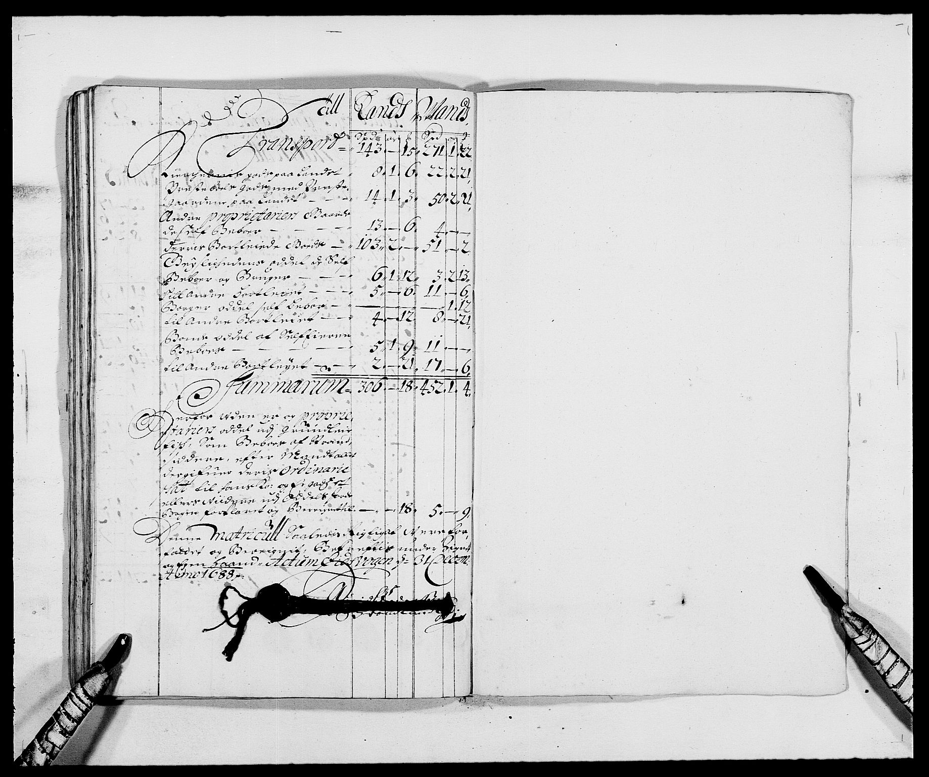Rentekammeret inntil 1814, Reviderte regnskaper, Fogderegnskap, RA/EA-4092/R57/L3846: Fogderegnskap Fosen, 1688, p. 66