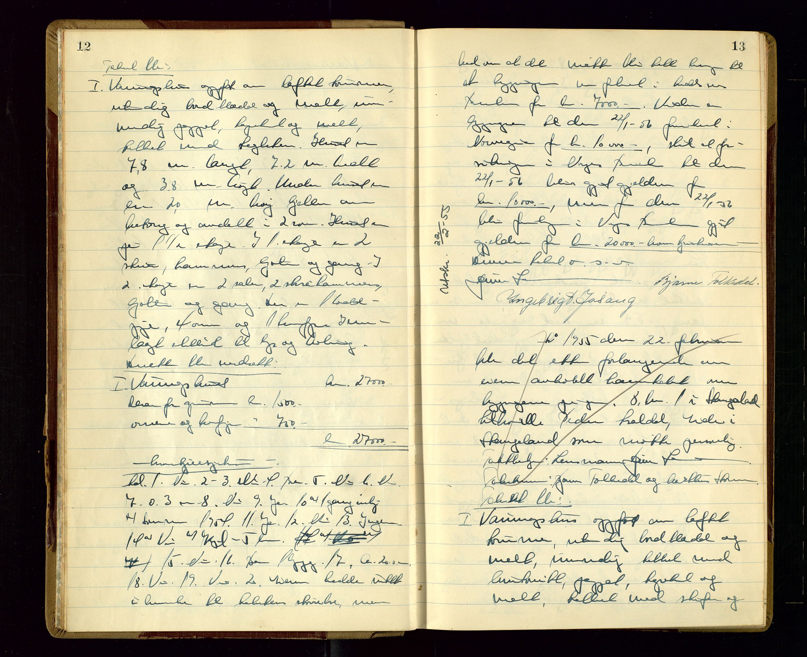 Avaldsnes lensmannskontor, AV/SAST-A-100286/Goa/L0010: "Branntakstprotokoll", 1955, p. 12-13