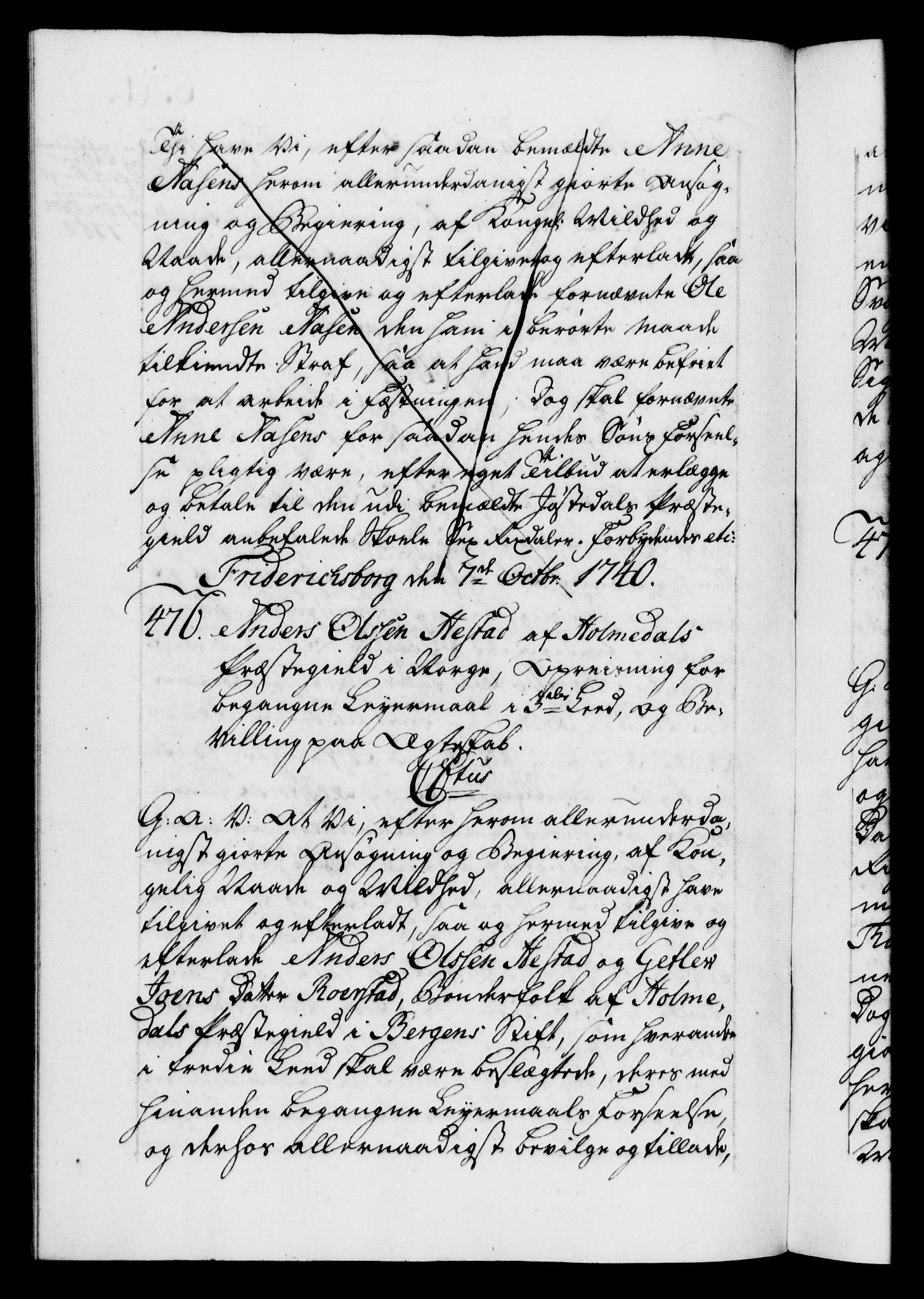 Danske Kanselli 1572-1799, AV/RA-EA-3023/F/Fc/Fca/Fcaa/L0031: Norske registre, 1739-1740, p. 631b