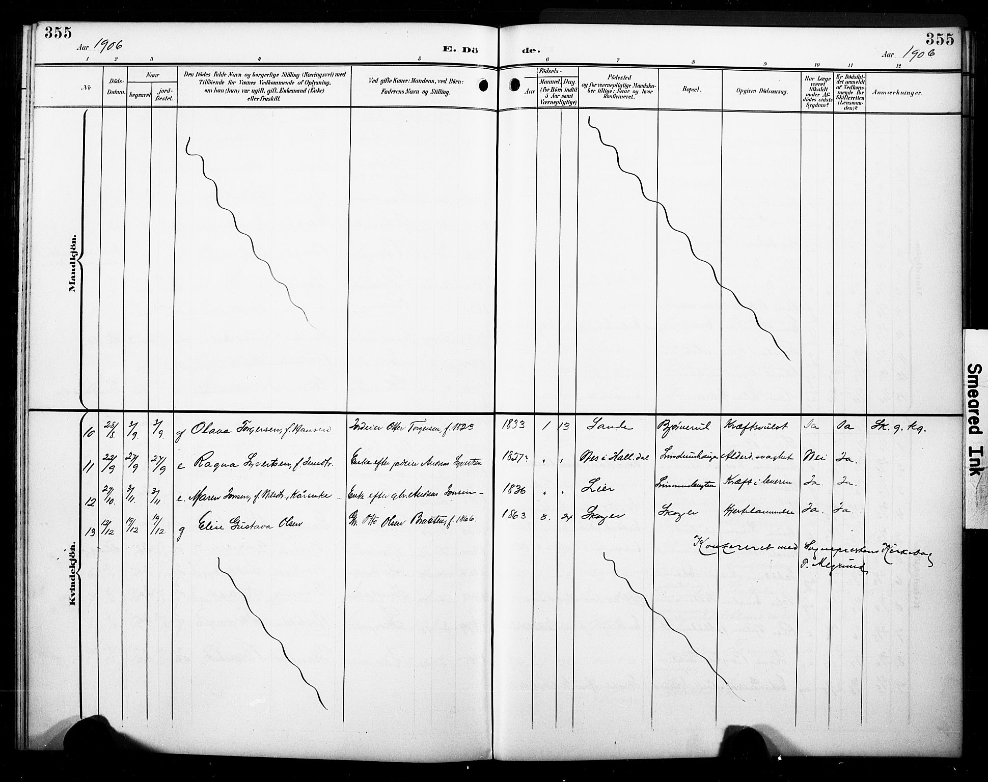 Skoger kirkebøker, SAKO/A-59/G/Ga/L0003: Parish register (copy) no. I 3, 1900-1927, p. 355