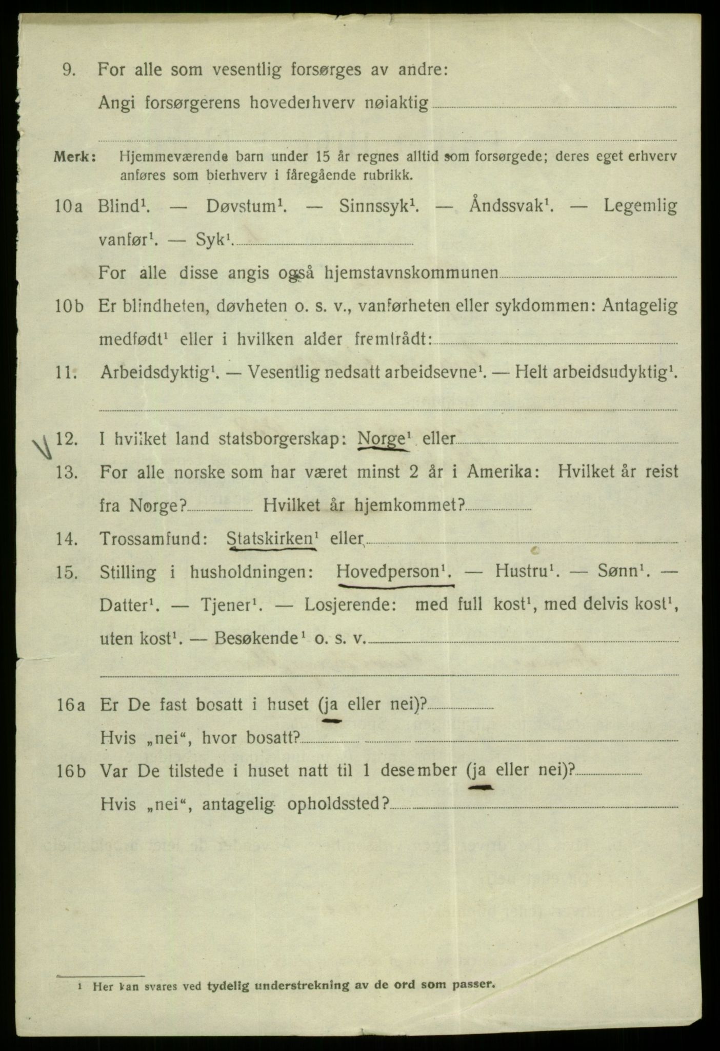 SAB, 1920 census for Bergen, 1920, p. 71344