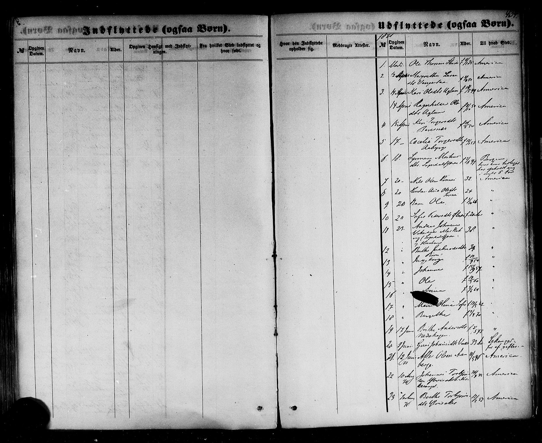 Sogndal sokneprestembete, SAB/A-81301/H/Haa/Haaa/L0013: Parish register (official) no. A 13, 1859-1877, p. 434