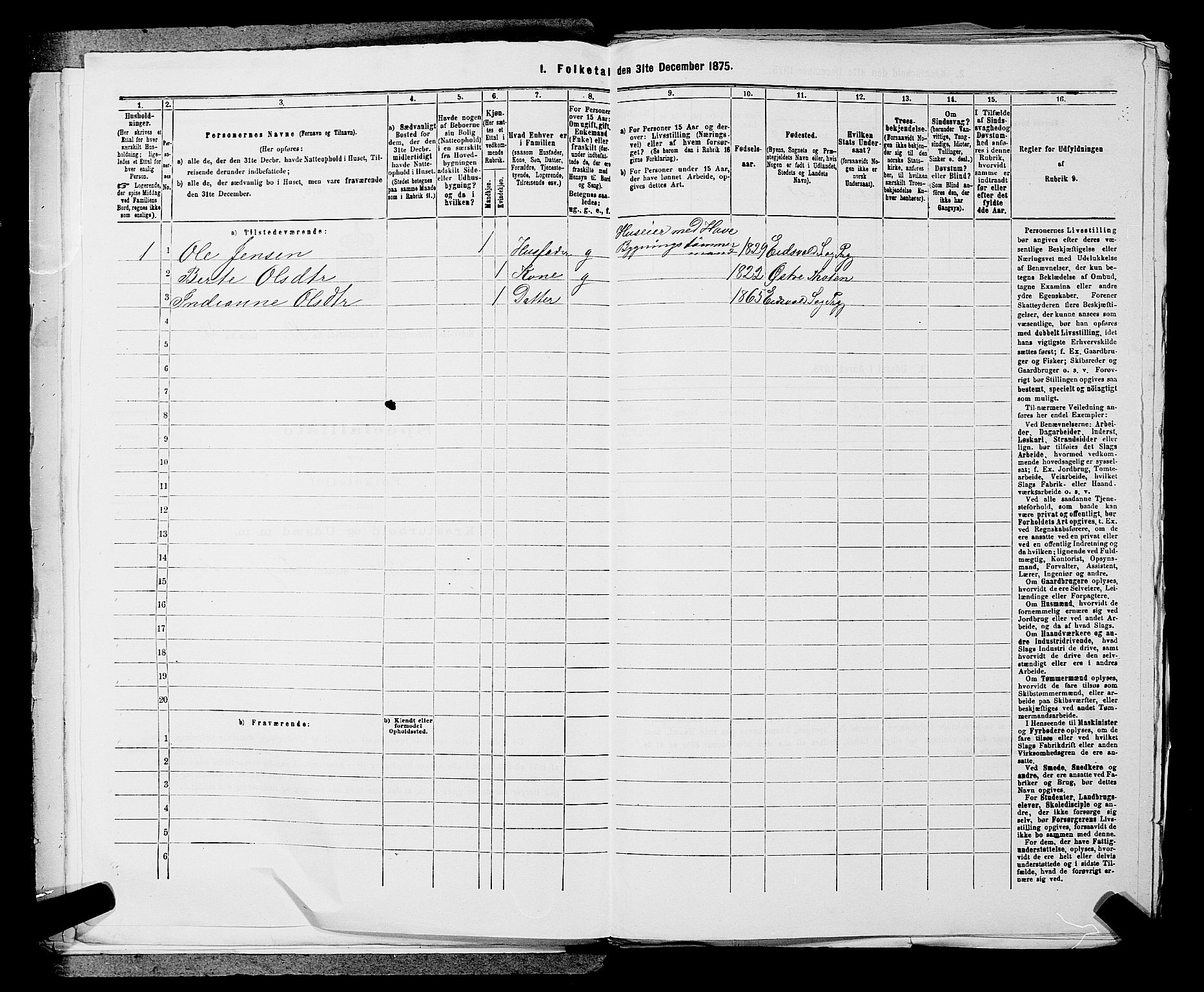 RA, 1875 census for 0237P Eidsvoll, 1875, p. 1858