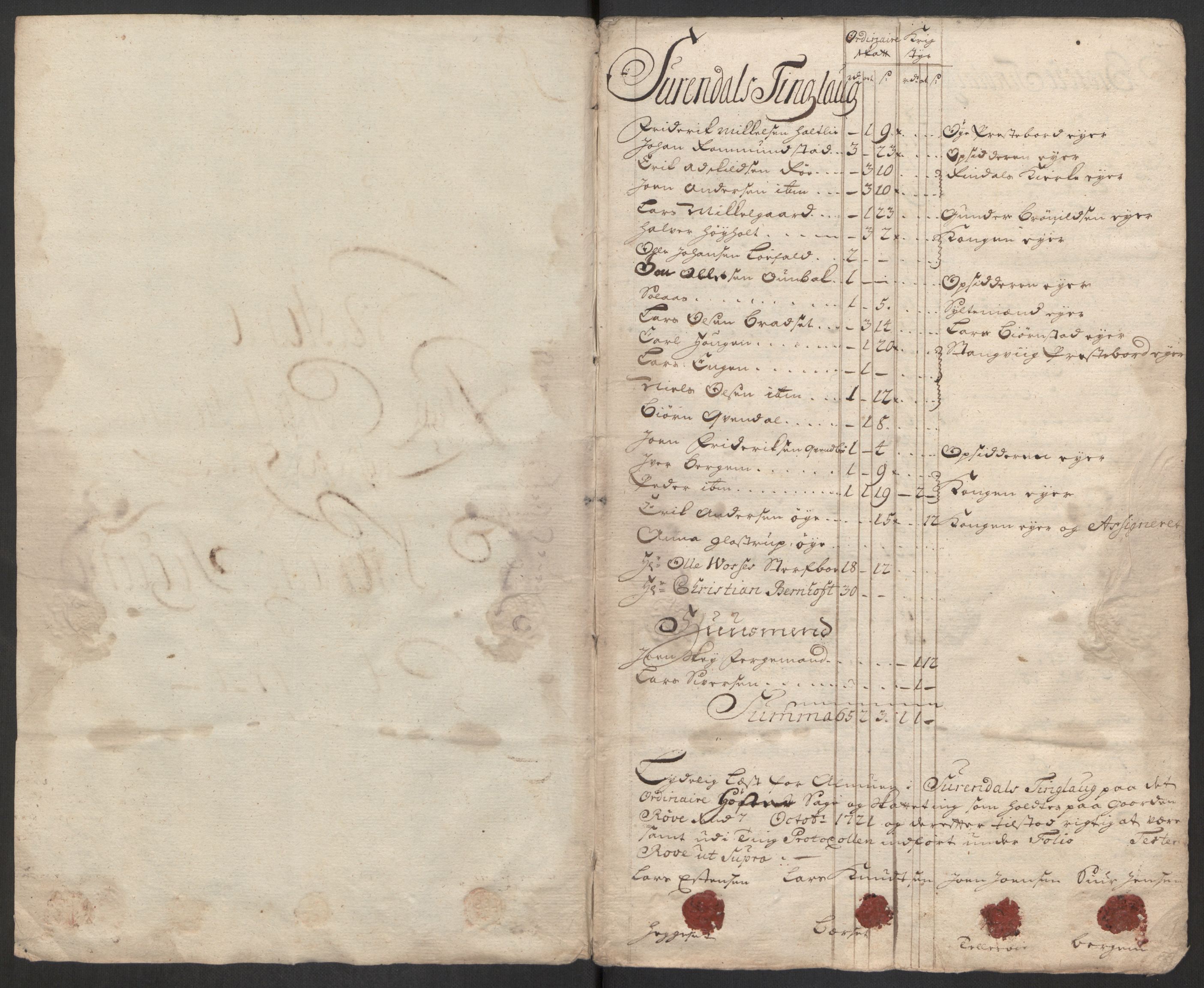 Rentekammeret inntil 1814, Reviderte regnskaper, Fogderegnskap, RA/EA-4092/R56/L3754: Fogderegnskap Nordmøre, 1721, p. 385