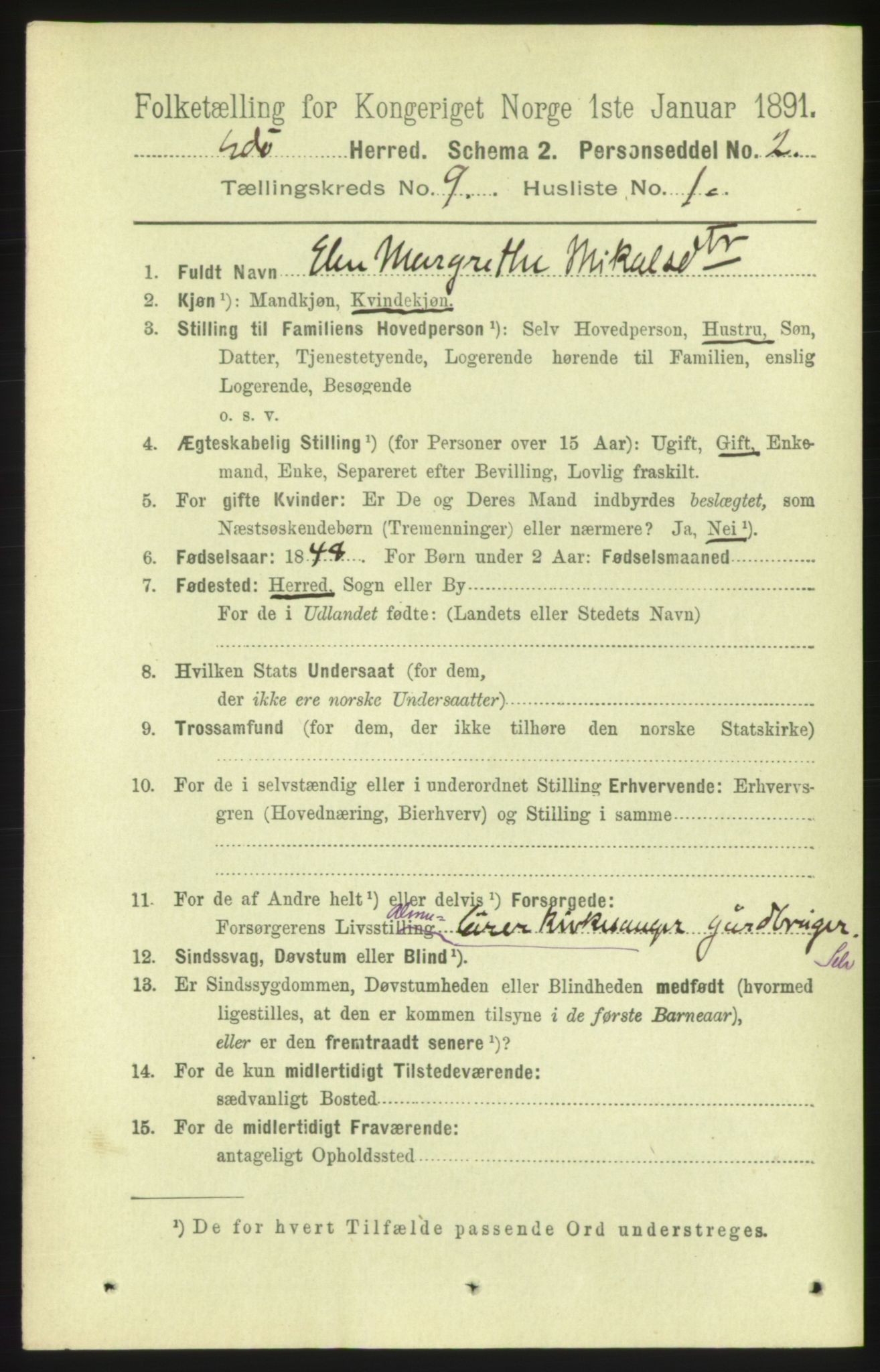 RA, 1891 census for 1573 Edøy, 1891, p. 2315