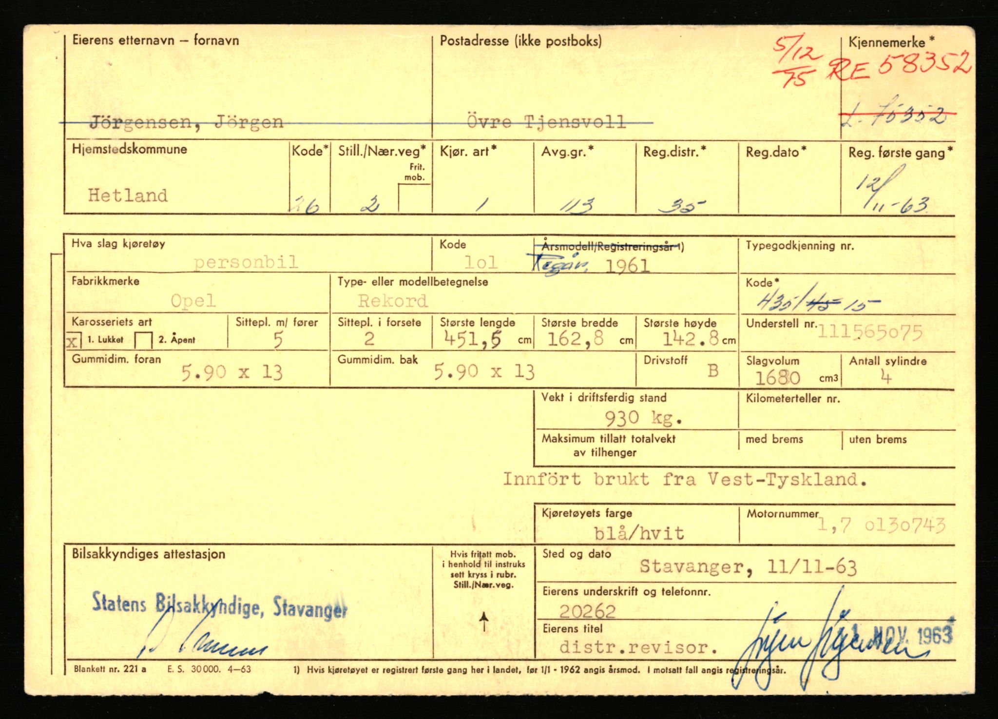 Stavanger trafikkstasjon, AV/SAST-A-101942/0/F/L0068: L-75000 - L-76799, 1930-1971, p. 475