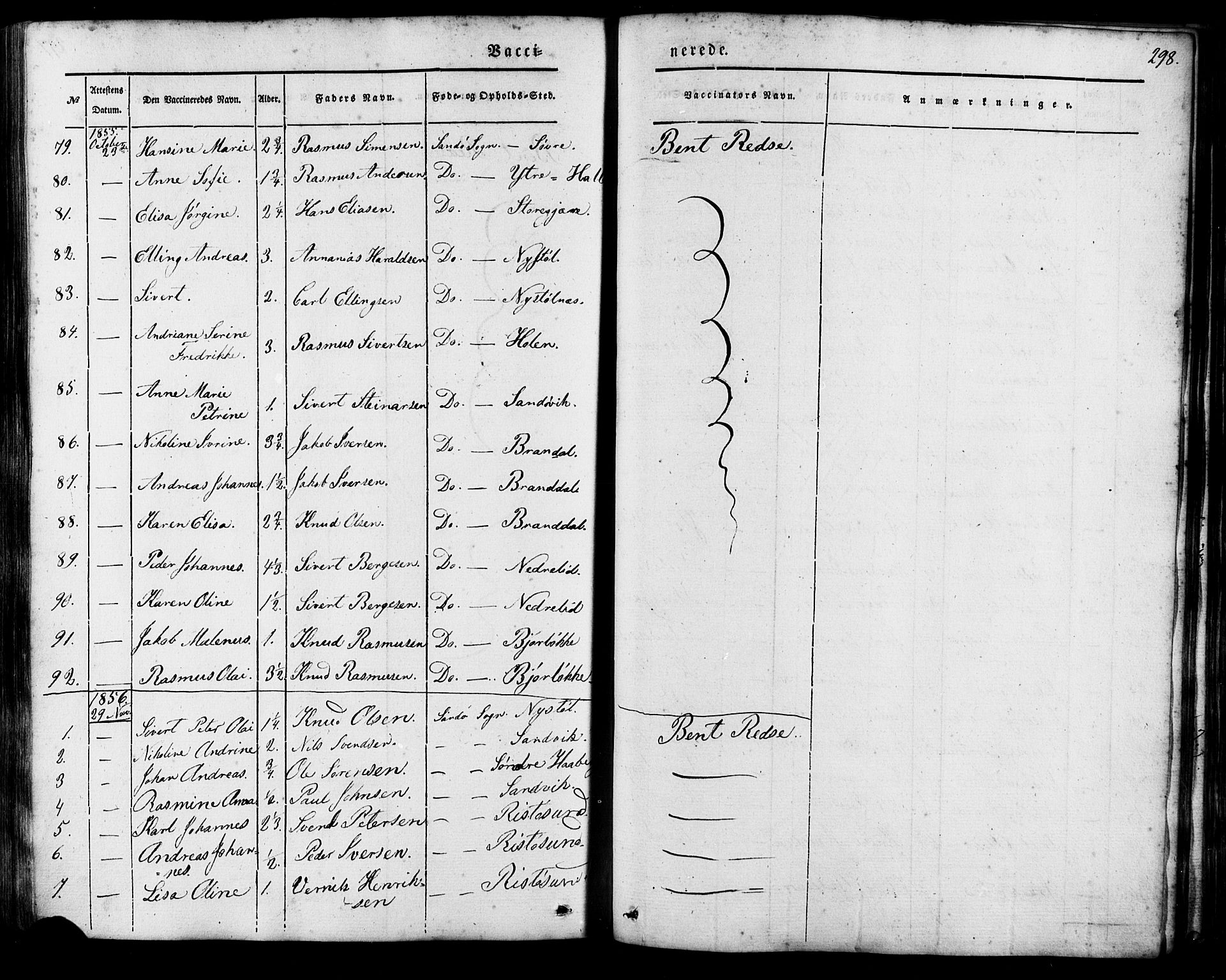 Ministerialprotokoller, klokkerbøker og fødselsregistre - Møre og Romsdal, AV/SAT-A-1454/503/L0034: Parish register (official) no. 503A02, 1841-1884, p. 298