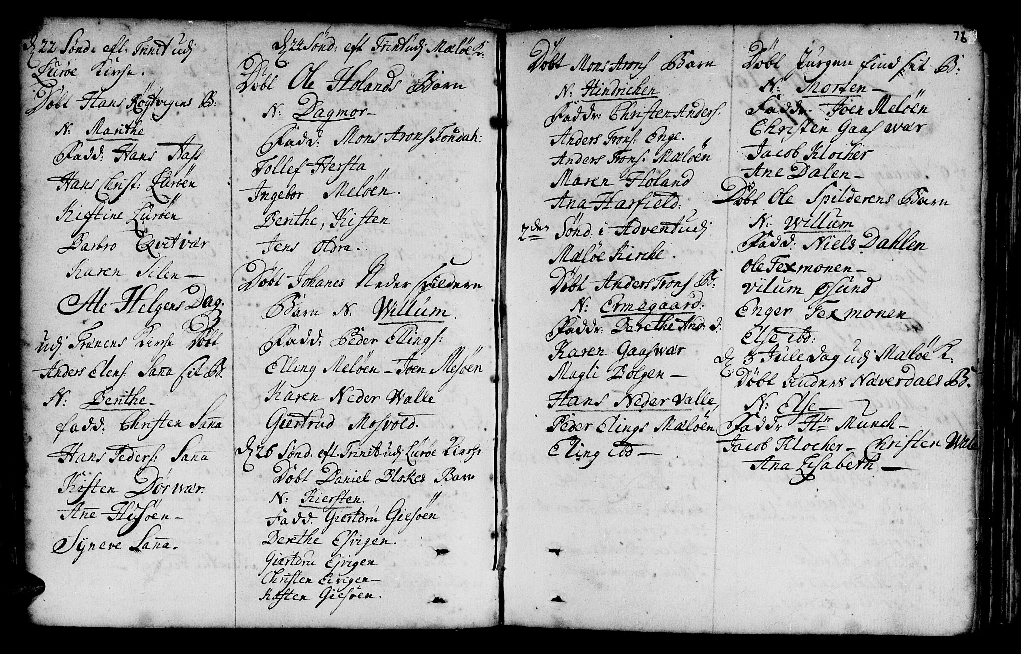 Ministerialprotokoller, klokkerbøker og fødselsregistre - Nordland, SAT/A-1459/841/L0586: Parish register (official) no. 841A01, 1739-1750, p. 75