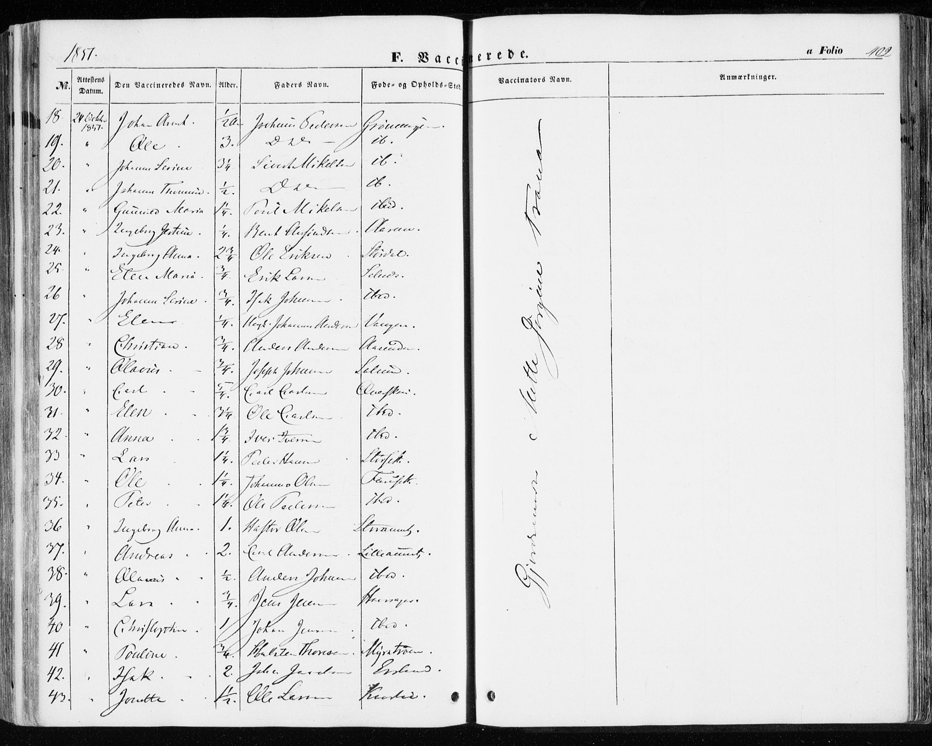 Ministerialprotokoller, klokkerbøker og fødselsregistre - Sør-Trøndelag, SAT/A-1456/646/L0611: Parish register (official) no. 646A09, 1848-1857, p. 402