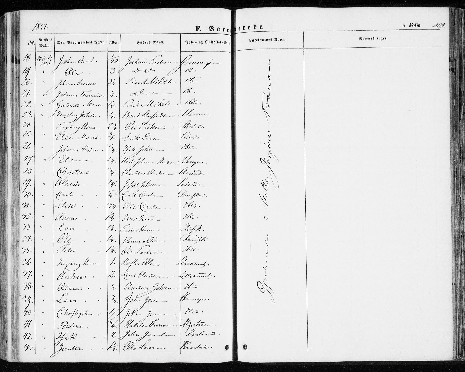 Ministerialprotokoller, klokkerbøker og fødselsregistre - Sør-Trøndelag, AV/SAT-A-1456/646/L0611: Parish register (official) no. 646A09, 1848-1857, p. 402