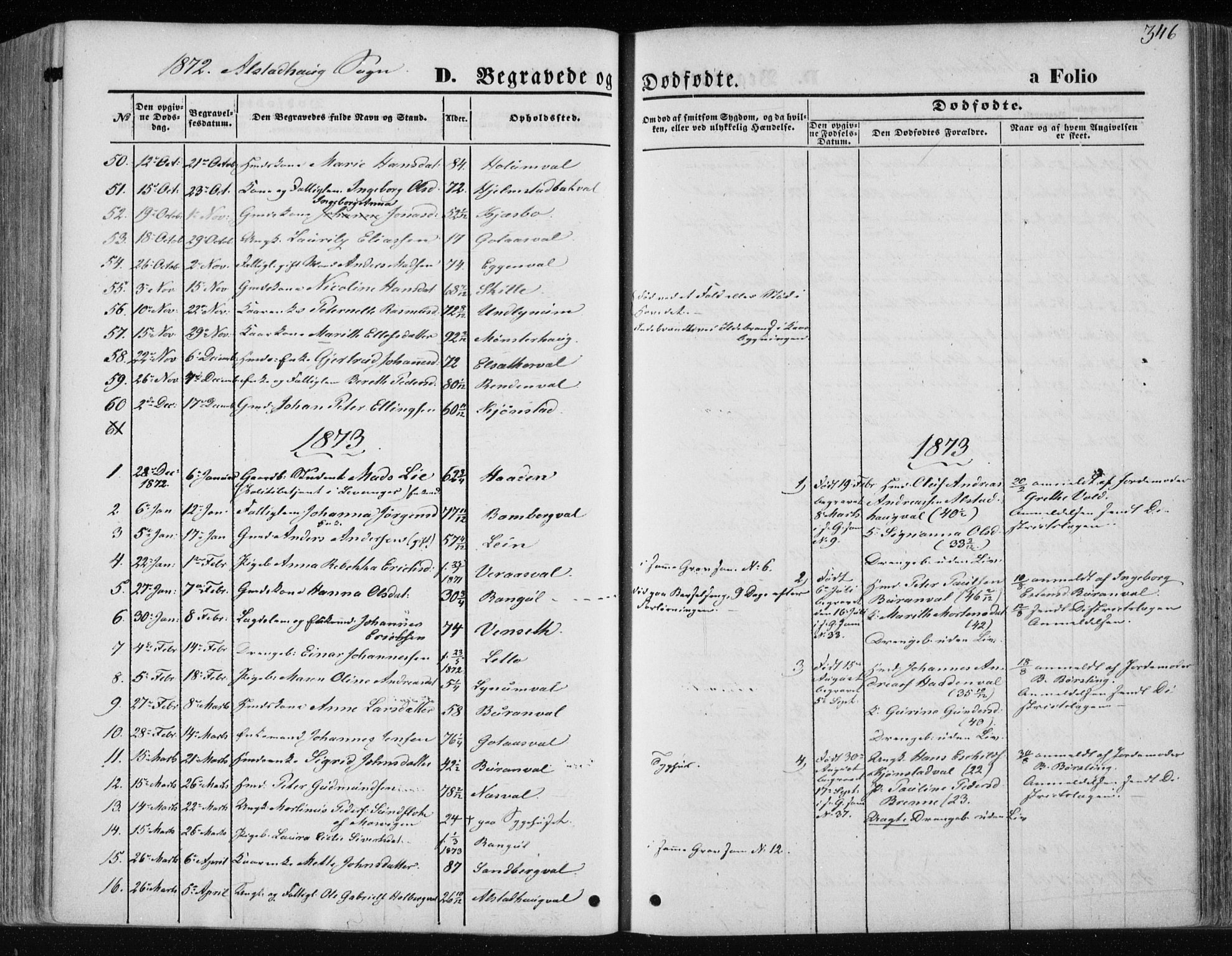 Ministerialprotokoller, klokkerbøker og fødselsregistre - Nord-Trøndelag, SAT/A-1458/717/L0157: Parish register (official) no. 717A08 /1, 1863-1877, p. 346