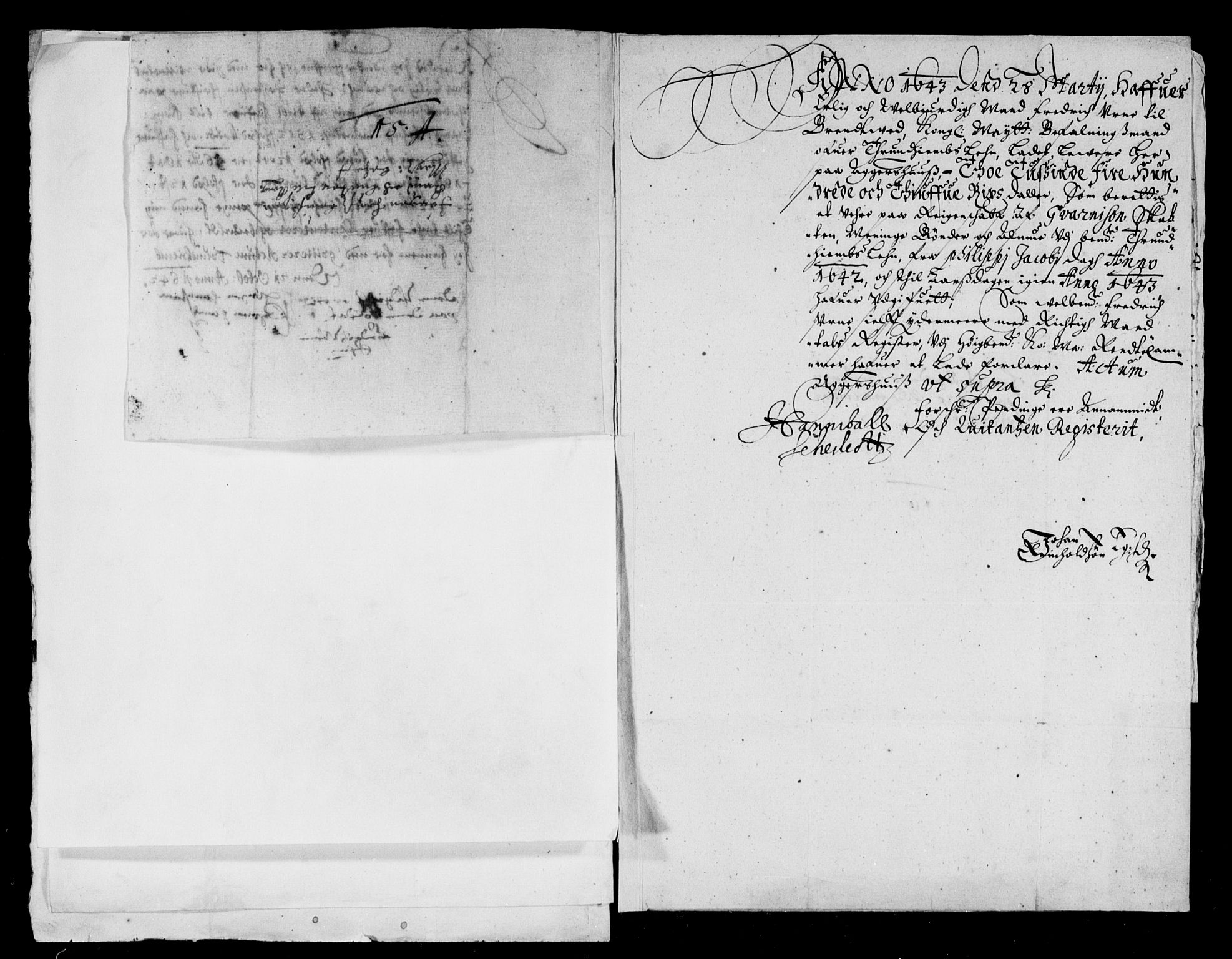 Rentekammeret inntil 1814, Reviderte regnskaper, Lensregnskaper, AV/RA-EA-5023/R/Rb/Rbw/L0076: Trondheim len, 1642-1643