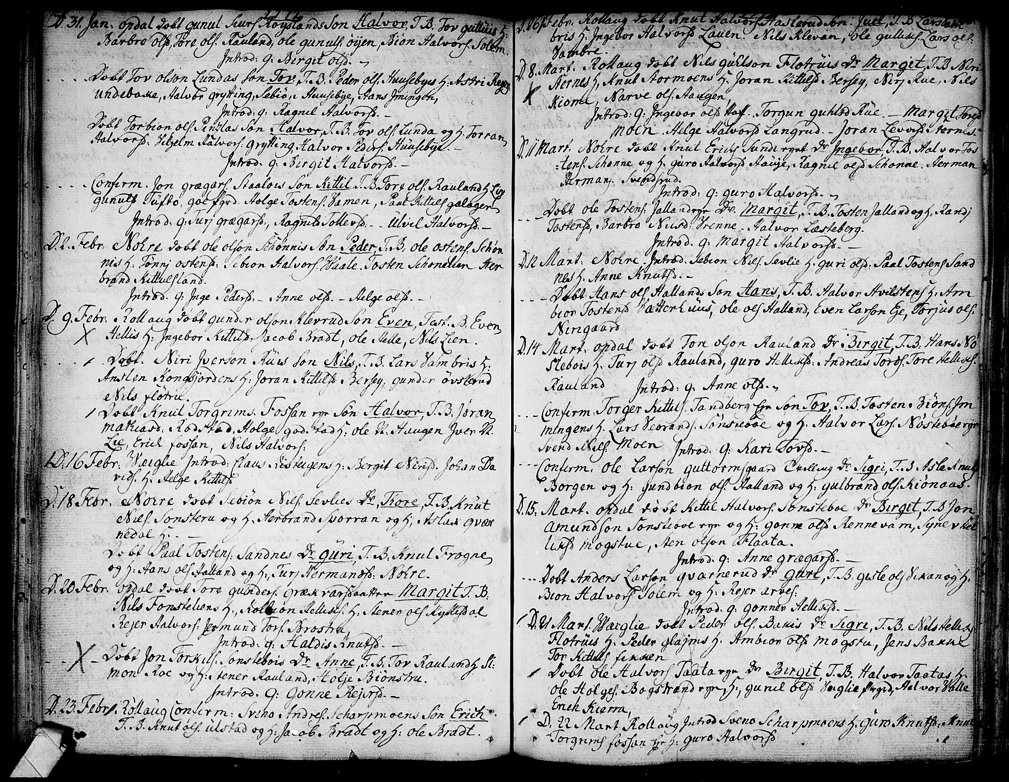 Rollag kirkebøker, SAKO/A-240/F/Fa/L0003: Parish register (official) no. I 3, 1743-1778, p. 135