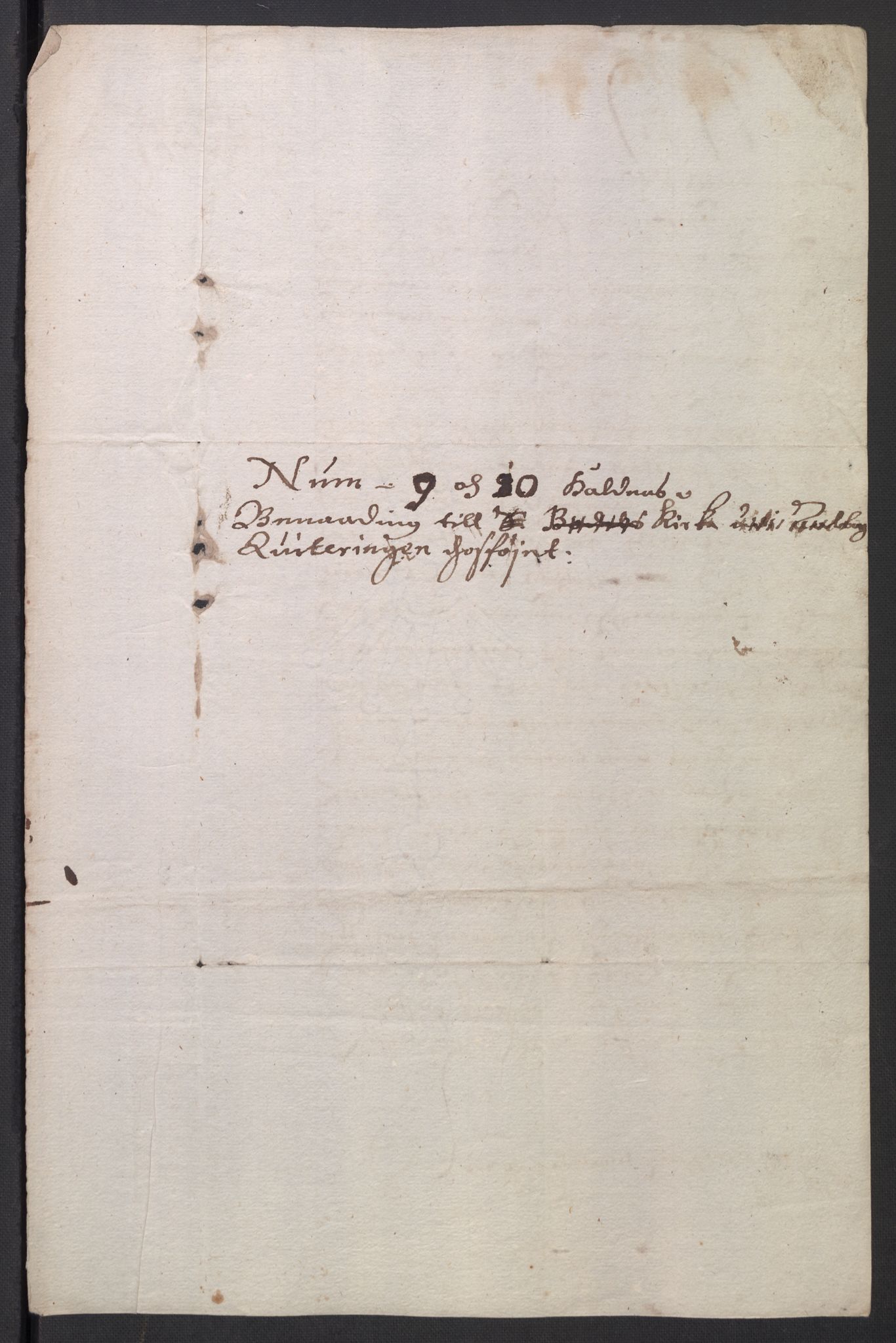 Rentekammeret inntil 1814, Reviderte regnskaper, Kirkeregnskap, AV/RA-EA-4067/Rf/L0121: Kirkeregnskap, 1656-1679, p. 303