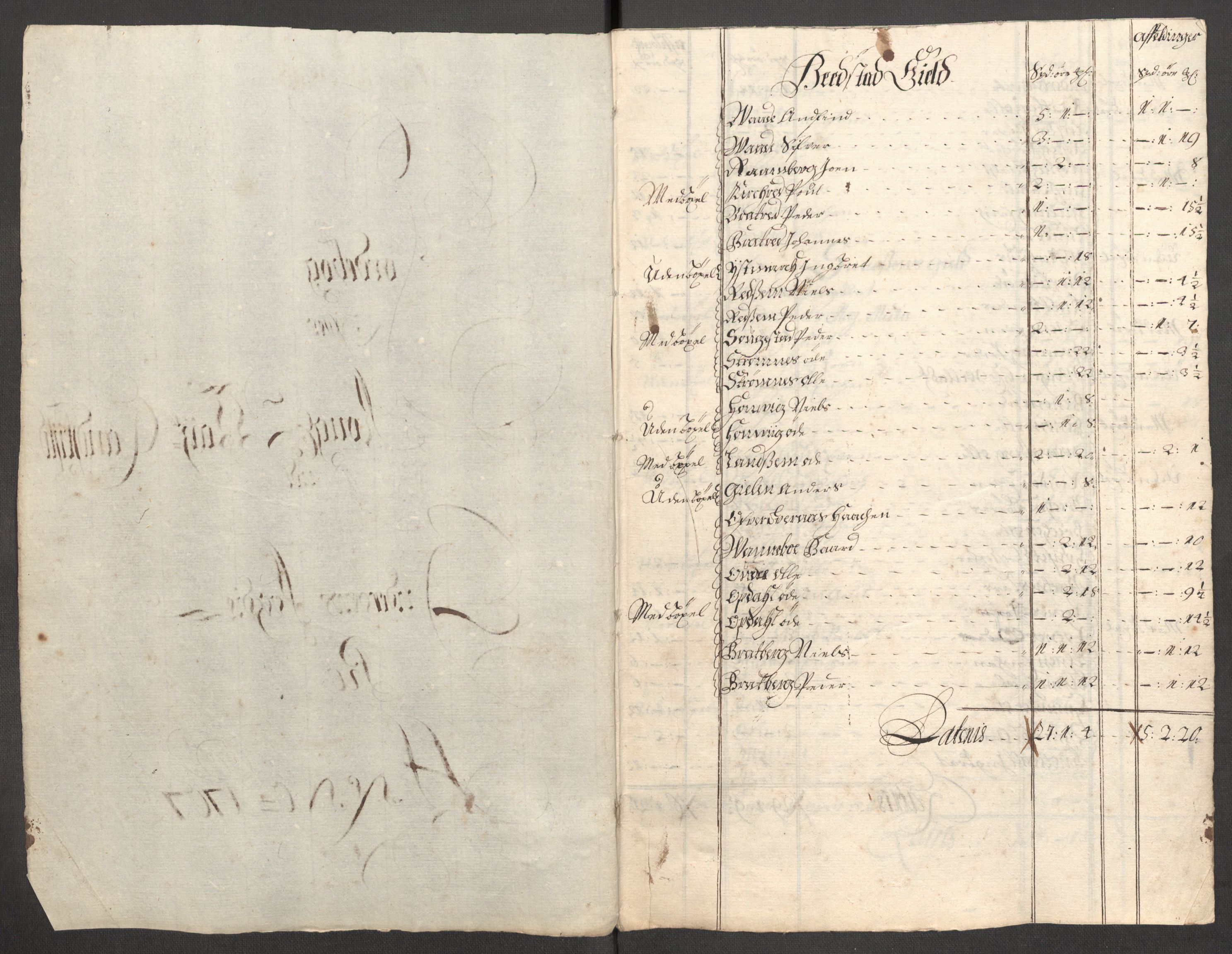 Rentekammeret inntil 1814, Reviderte regnskaper, Fogderegnskap, RA/EA-4092/R63/L4315: Fogderegnskap Inderøy, 1706-1707, p. 410