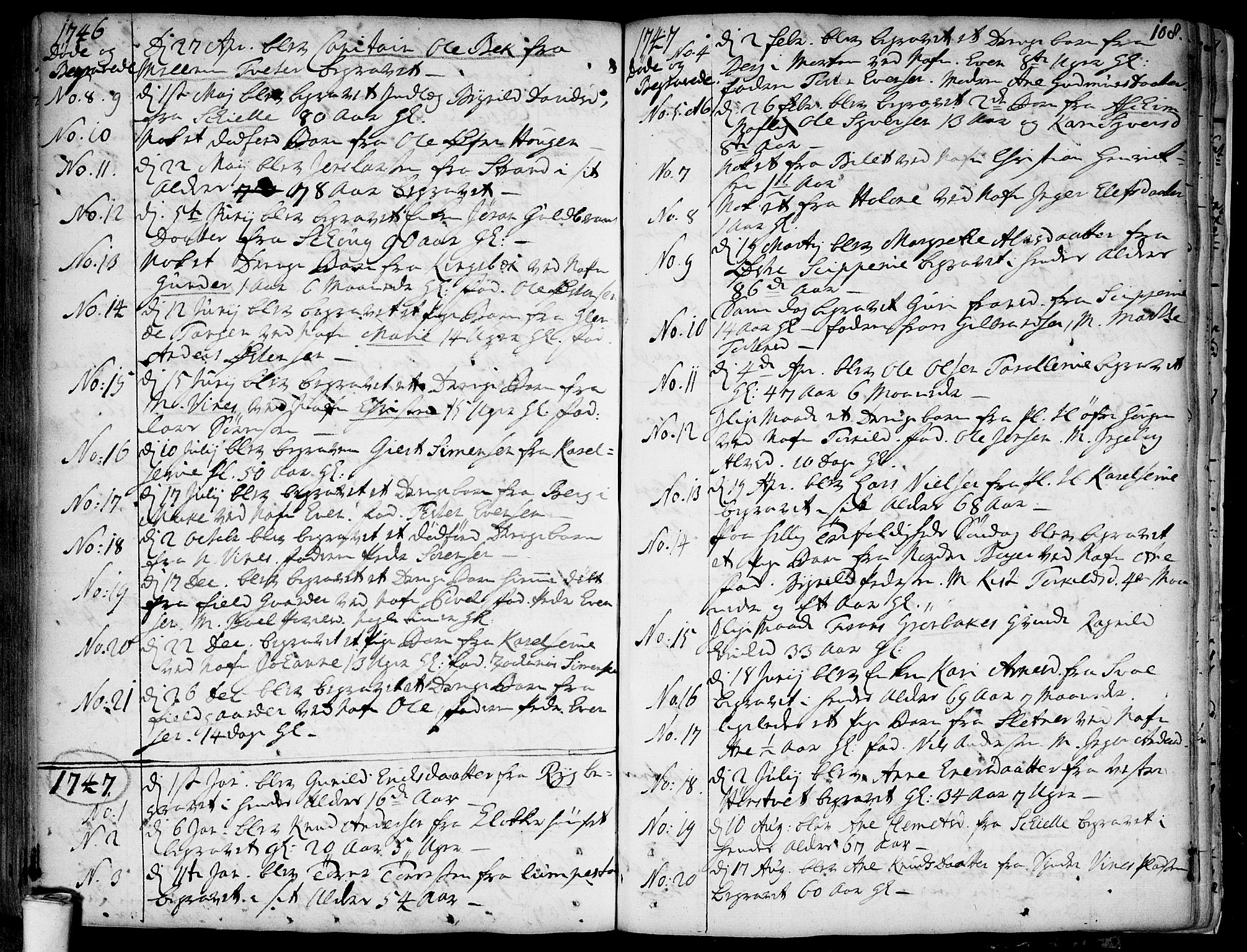 Skiptvet prestekontor Kirkebøker, SAO/A-20009/F/Fa/L0002: Parish register (official) no. 2, 1734-1759, p. 108