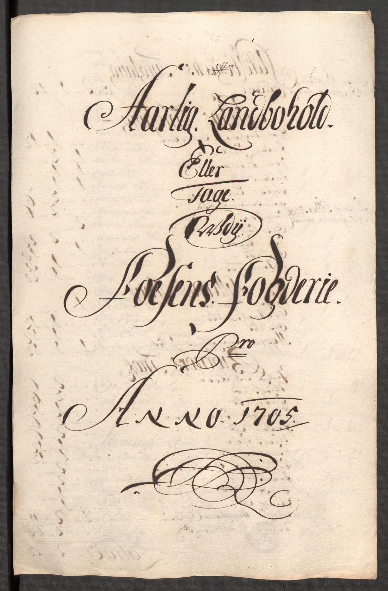 Rentekammeret inntil 1814, Reviderte regnskaper, Fogderegnskap, AV/RA-EA-4092/R57/L3856: Fogderegnskap Fosen, 1704-1705, p. 262