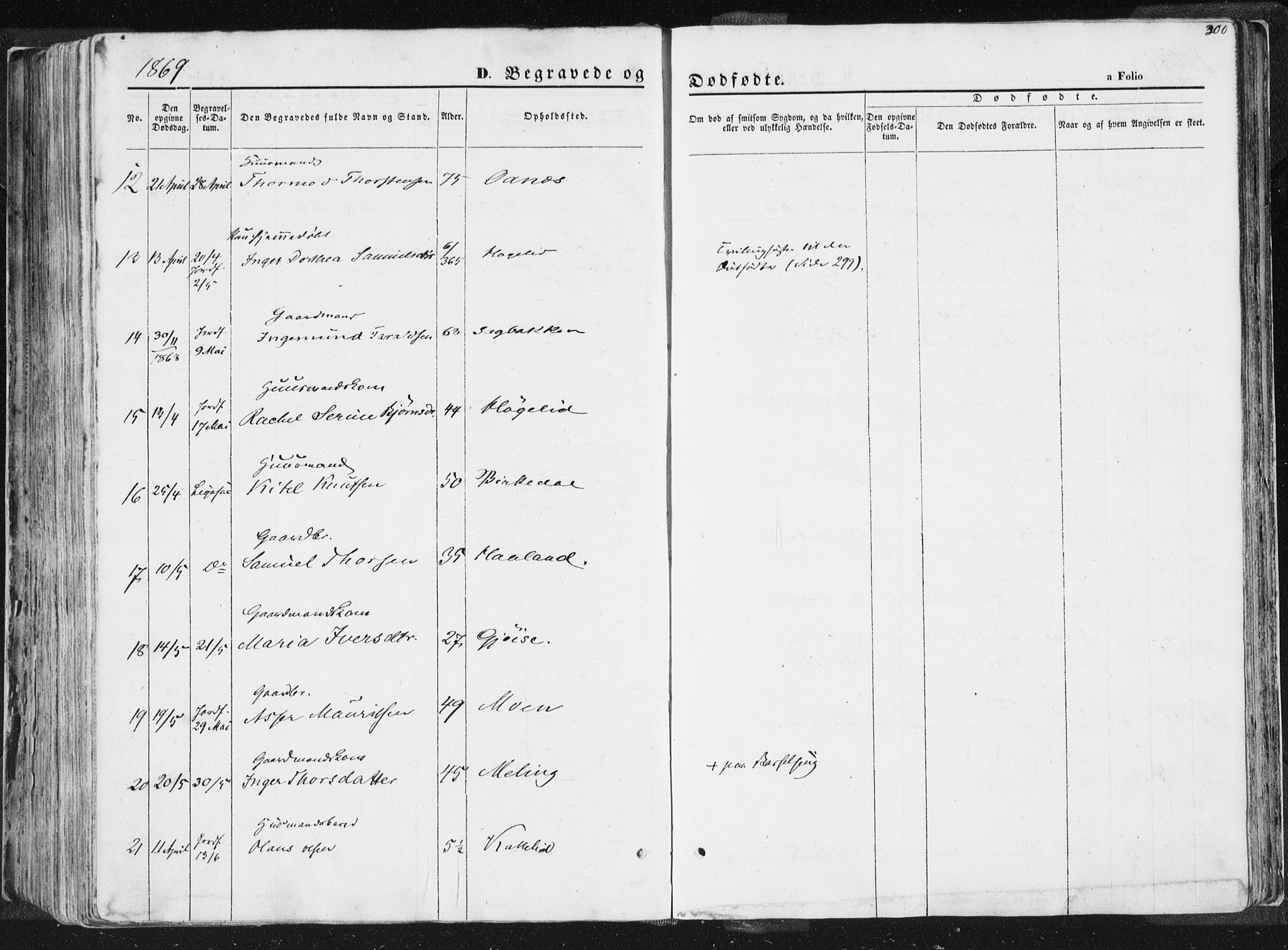 Høgsfjord sokneprestkontor, AV/SAST-A-101624/H/Ha/Haa/L0001: Parish register (official) no. A 1, 1854-1875, p. 300