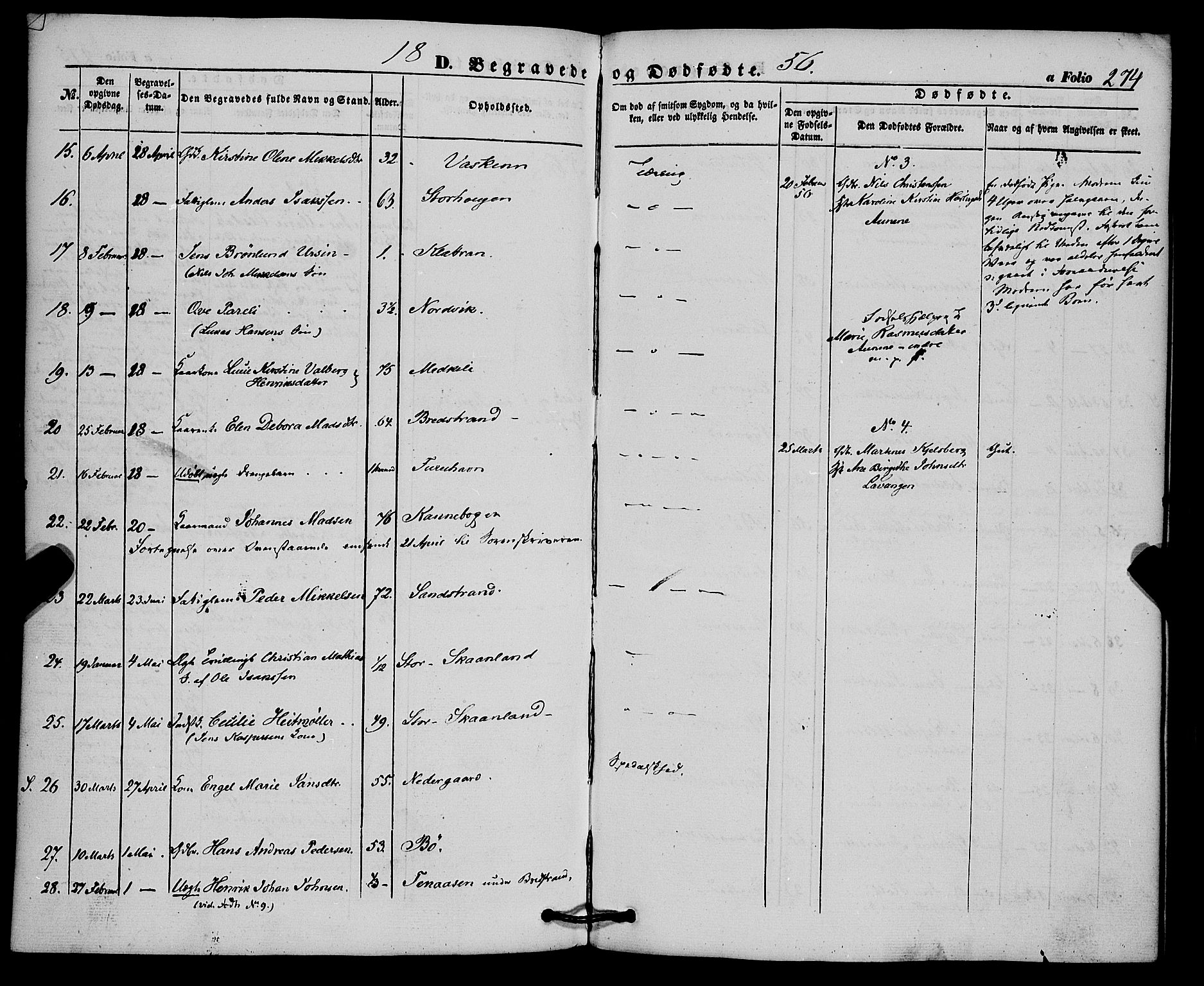 Trondenes sokneprestkontor, SATØ/S-1319/H/Ha/L0011kirke: Parish register (official) no. 11, 1853-1862, p. 274