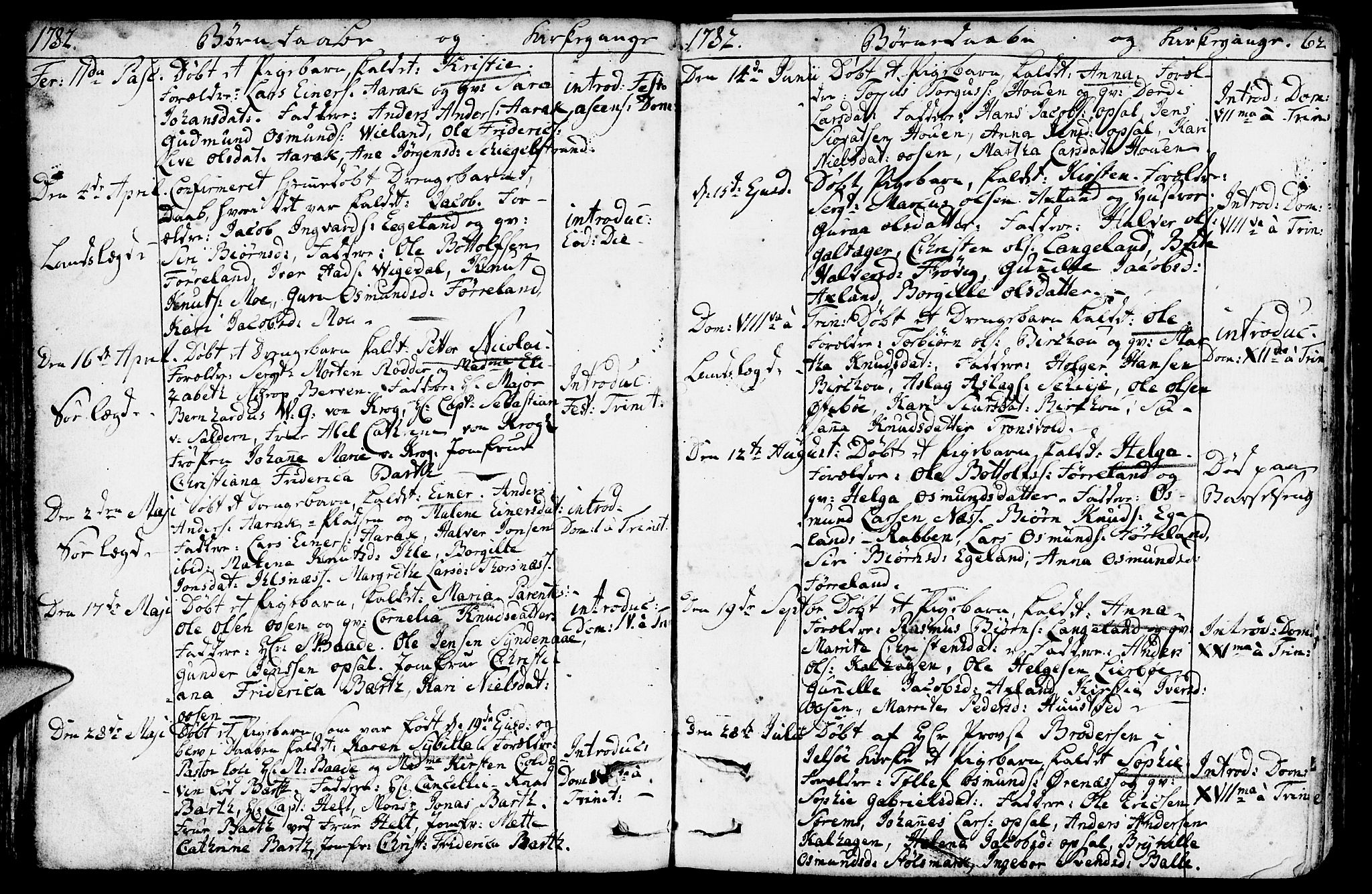 Vikedal sokneprestkontor, AV/SAST-A-101840/01/IV: Parish register (official) no. A 2, 1779-1817, p. 62