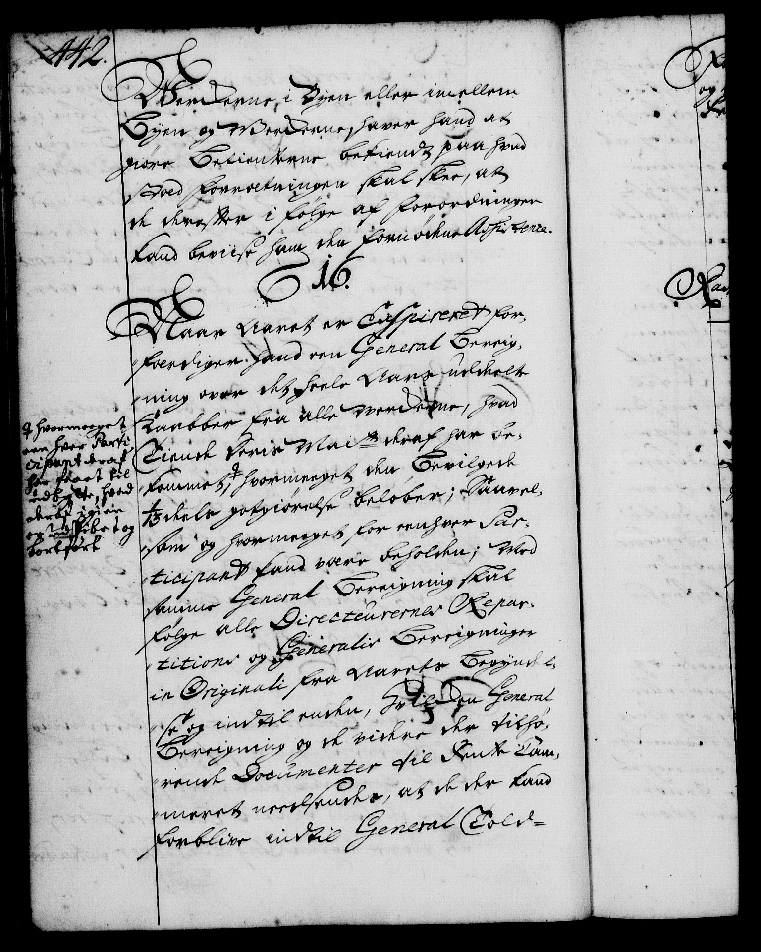 Rentekammeret, Kammerkanselliet, RA/EA-3111/G/Gg/Ggi/L0001: Norsk instruksjonsprotokoll med register (merket RK 53.34), 1720-1729, p. 442