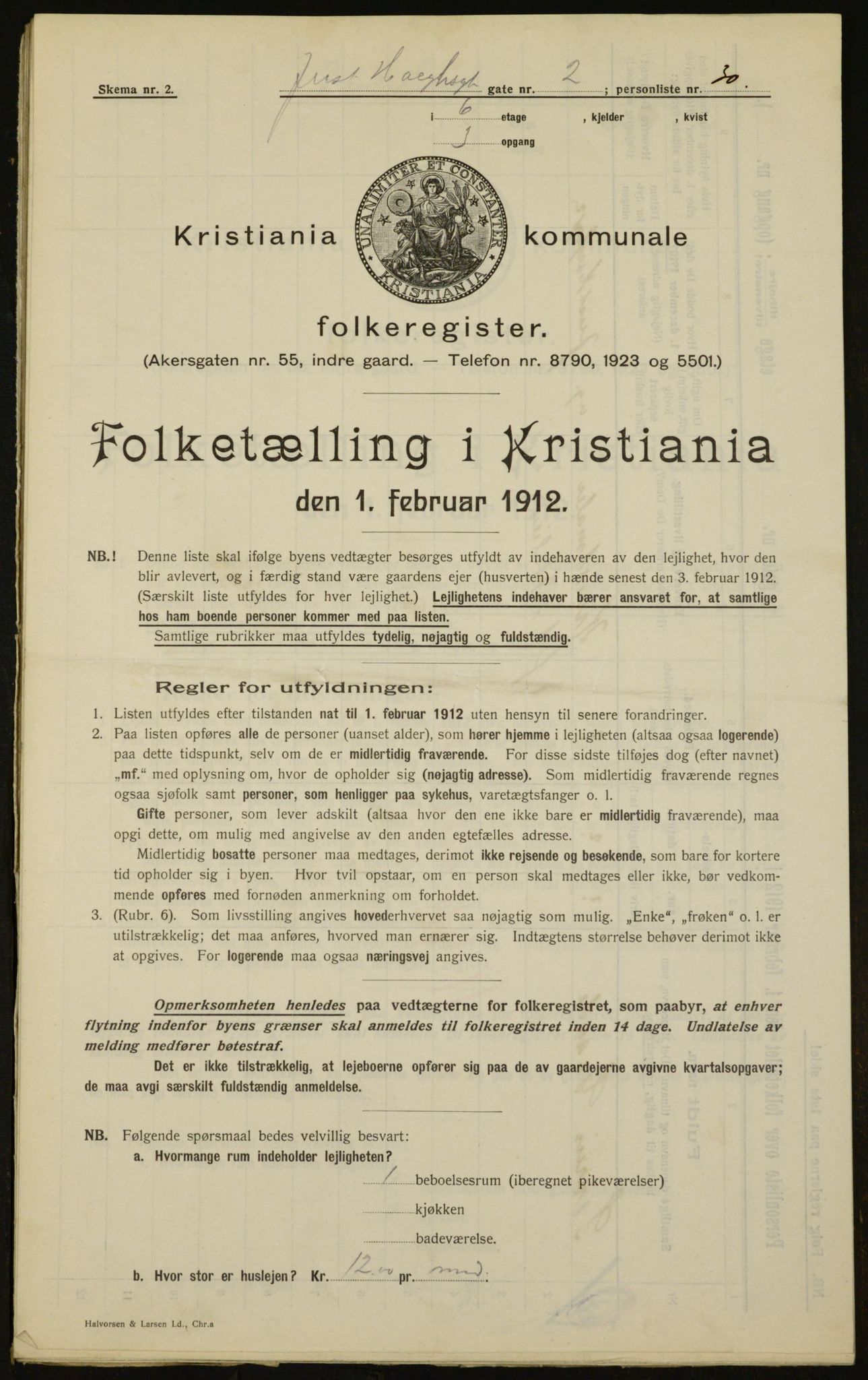 OBA, Municipal Census 1912 for Kristiania, 1912, p. 47925