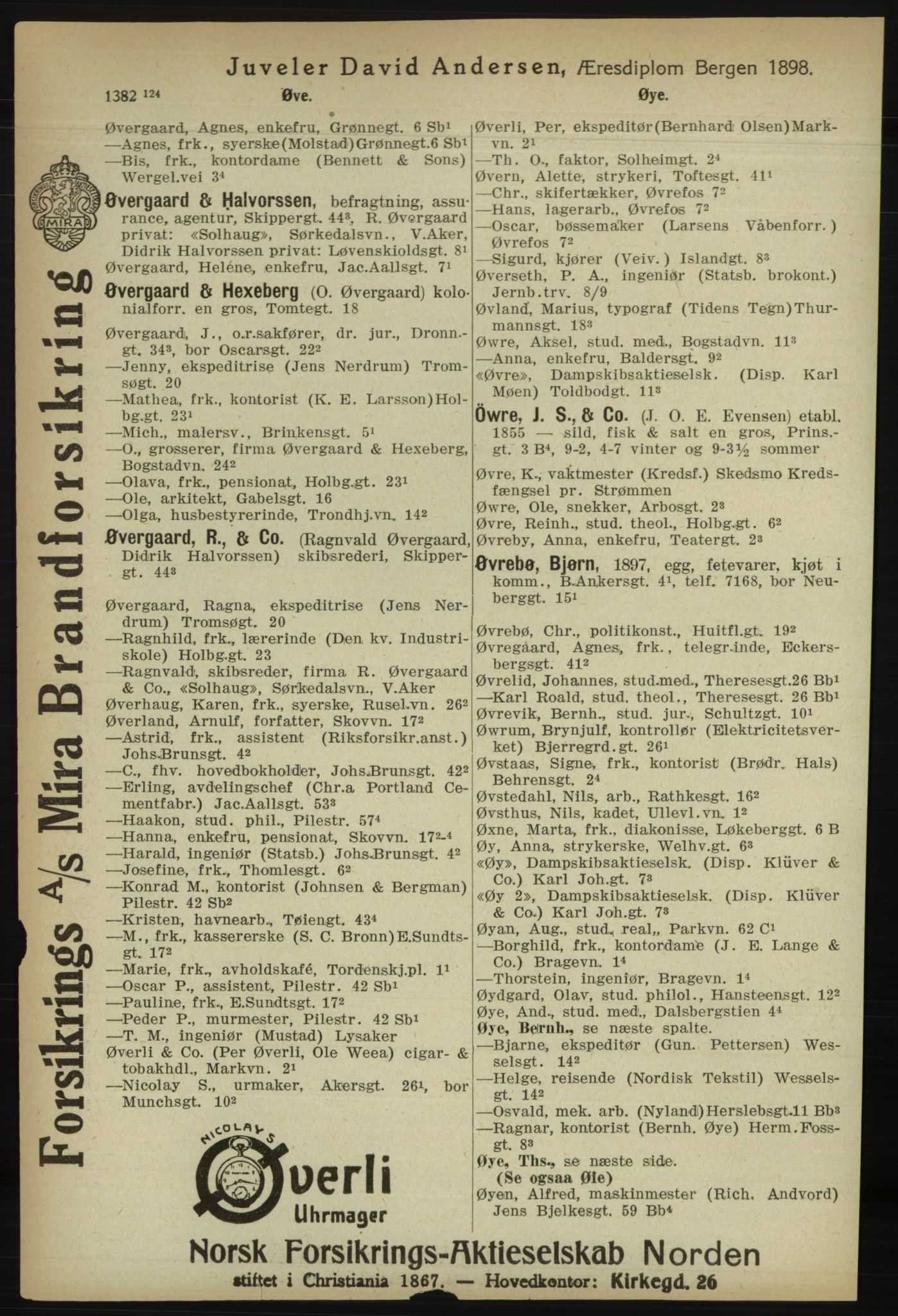 Kristiania/Oslo adressebok, PUBL/-, 1918, p. 1531
