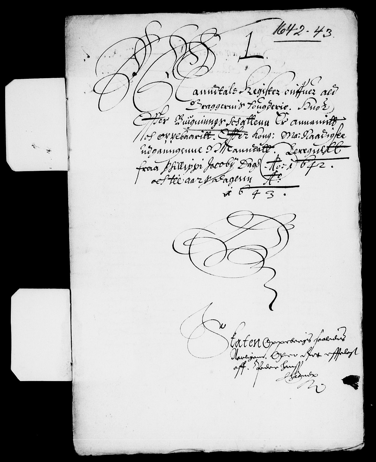 Rentekammeret inntil 1814, Reviderte regnskaper, Lensregnskaper, RA/EA-5023/R/Rb/Rba/L0168: Akershus len, 1642-1643