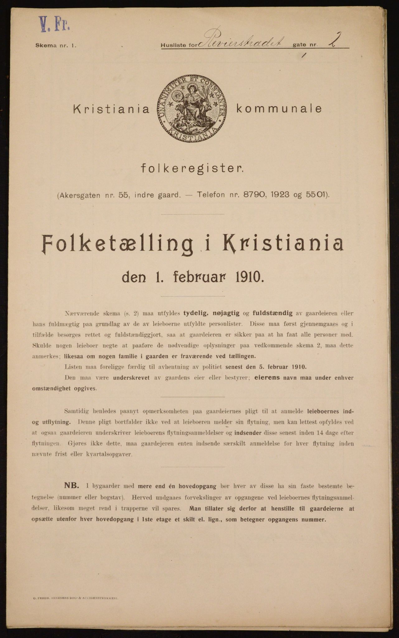 OBA, Municipal Census 1910 for Kristiania, 1910, p. 79189