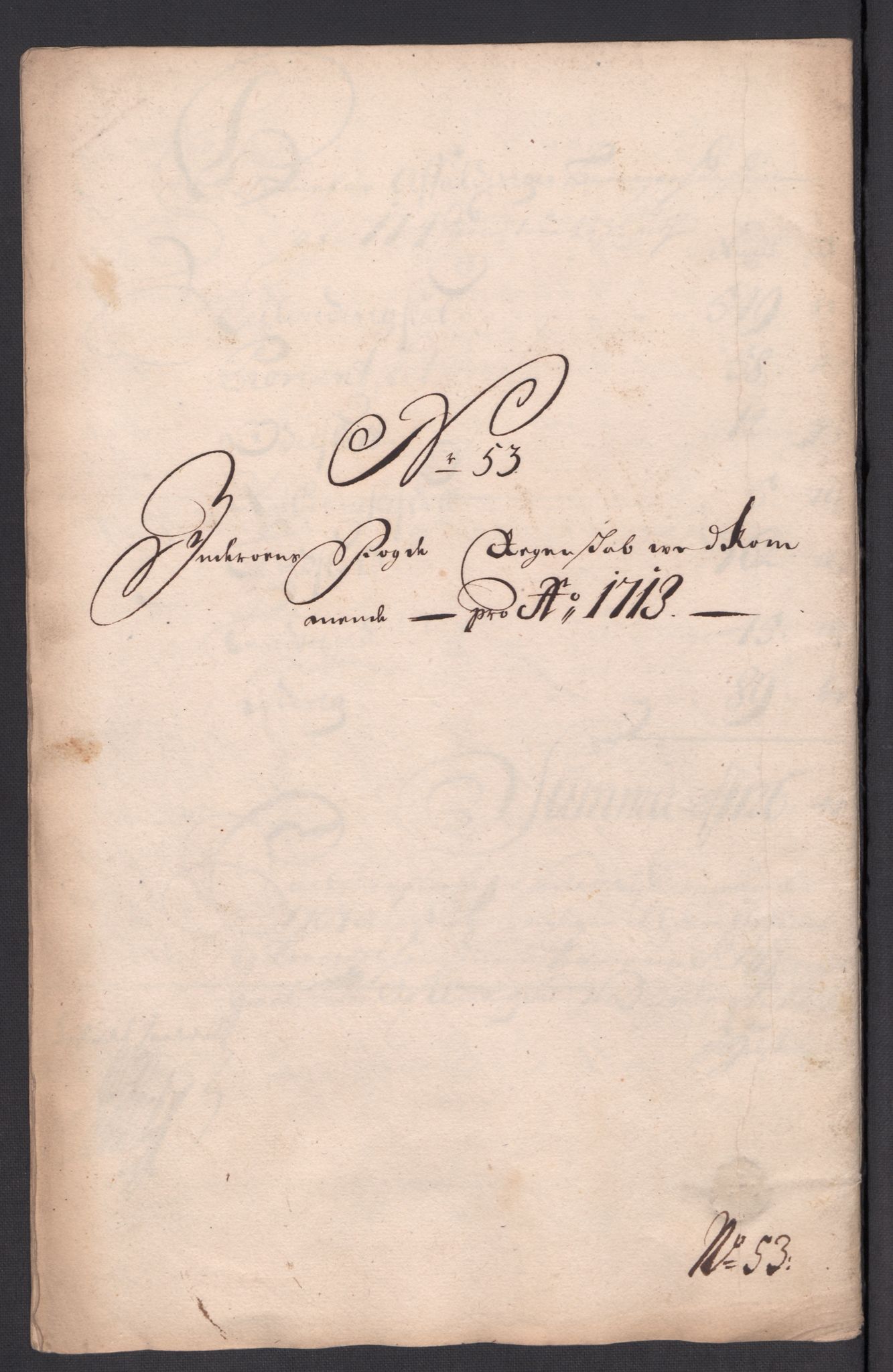 Rentekammeret inntil 1814, Reviderte regnskaper, Fogderegnskap, AV/RA-EA-4092/R63/L4321: Fogderegnskap Inderøy, 1713, p. 395