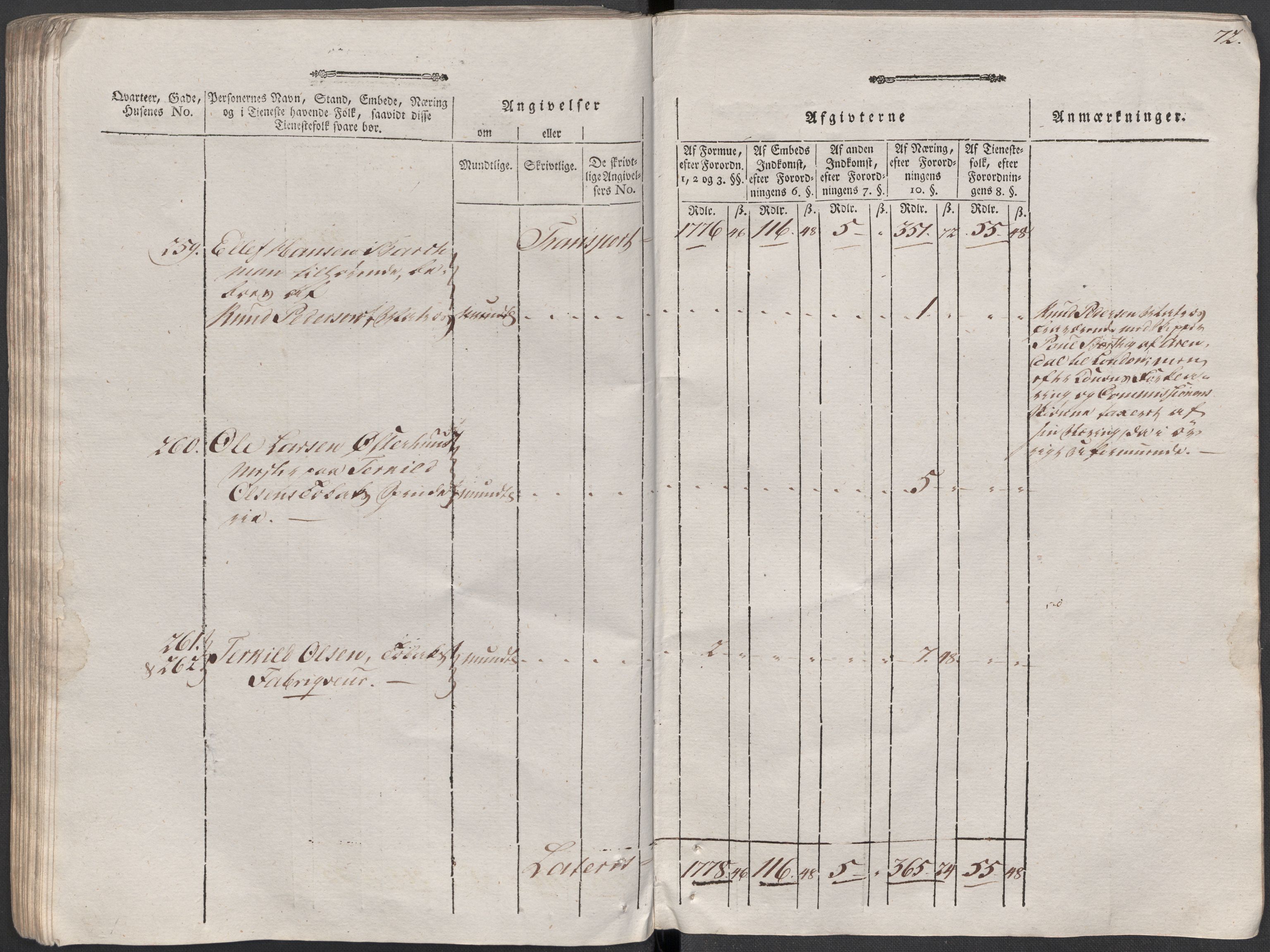 Rentekammeret inntil 1814, Reviderte regnskaper, Mindre regnskaper, AV/RA-EA-4068/Rf/Rfe/L0002: Arendal. Bergen, 1789, p. 413