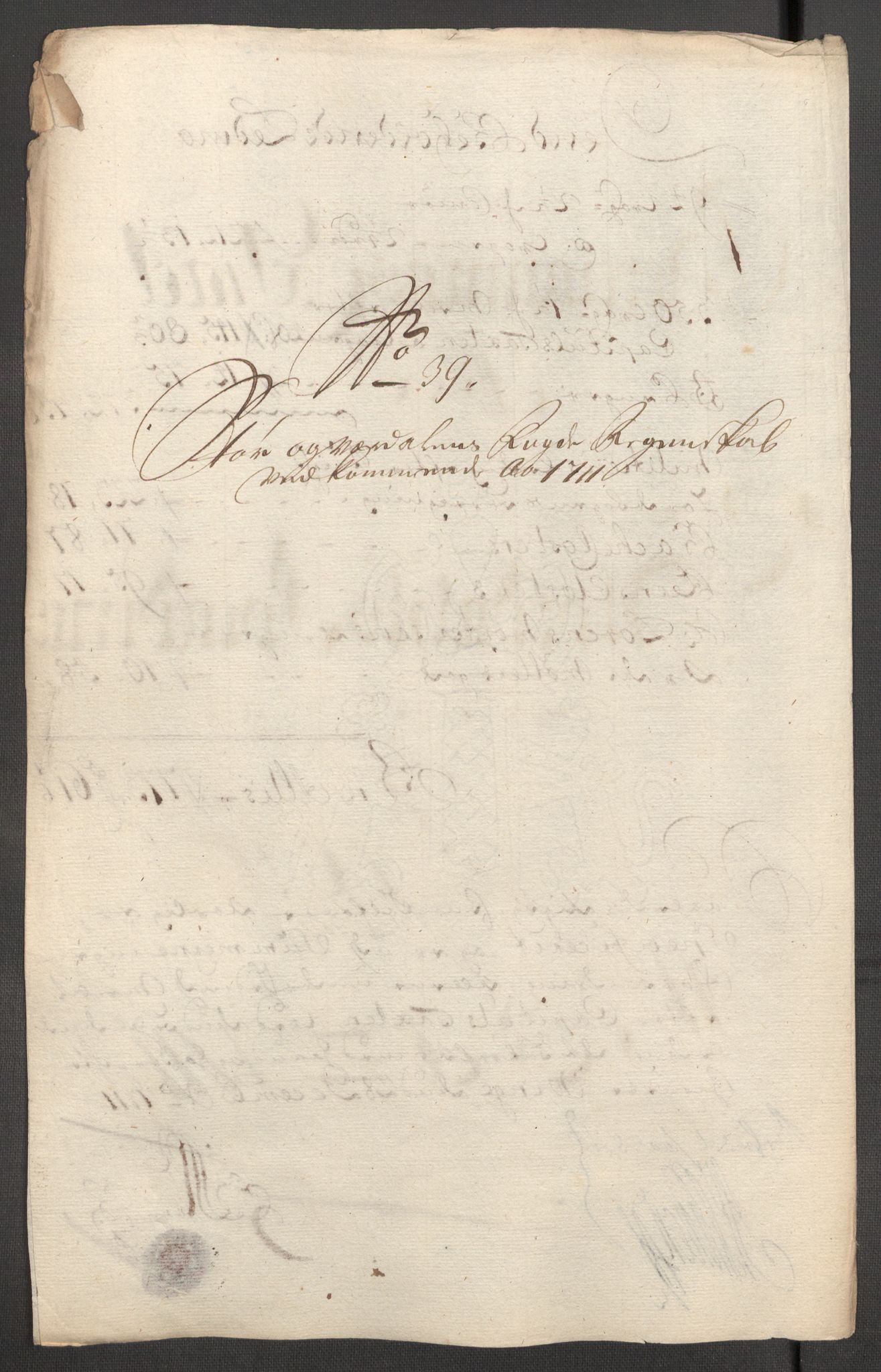 Rentekammeret inntil 1814, Reviderte regnskaper, Fogderegnskap, AV/RA-EA-4092/R62/L4201: Fogderegnskap Stjørdal og Verdal, 1711, p. 188