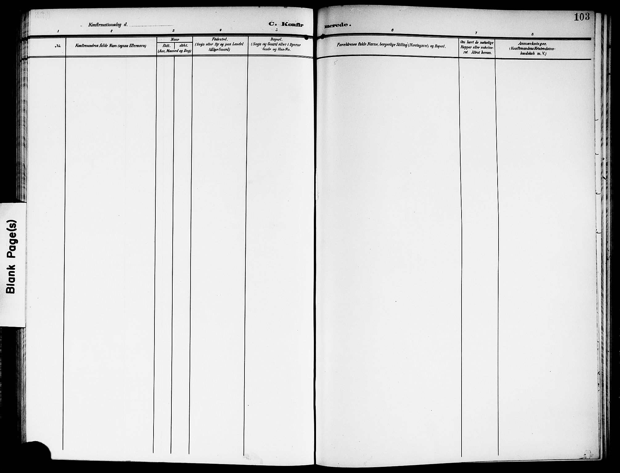 Sørum prestekontor Kirkebøker, SAO/A-10303/G/Ga/L0007: Parish register (copy) no. I 7, 1907-1917, p. 103
