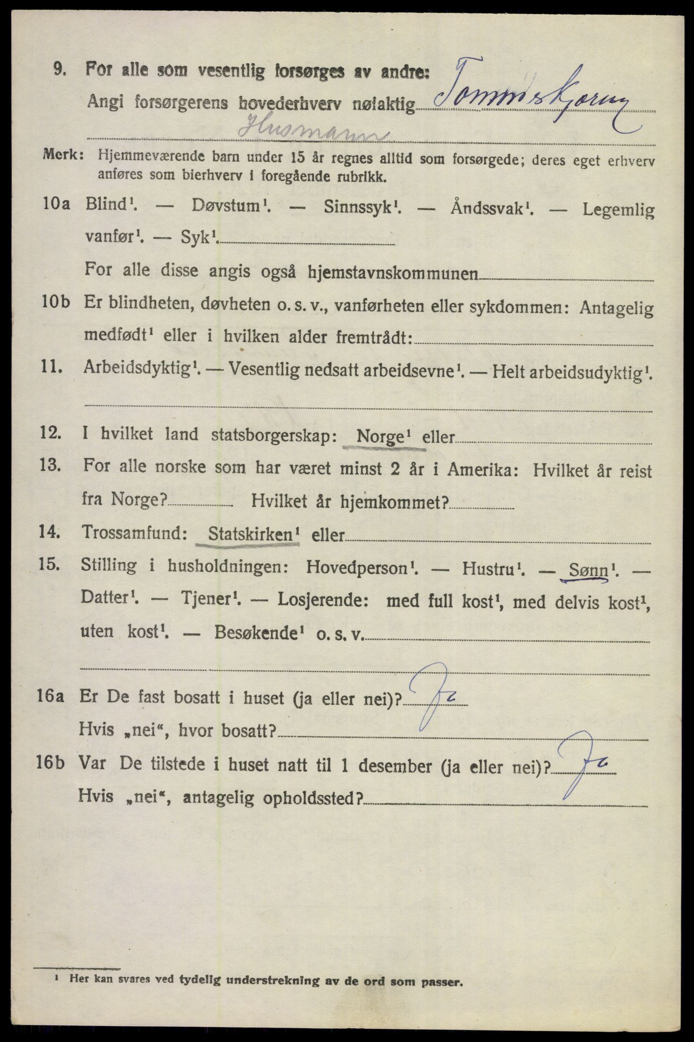 SAKO, 1920 census for Ådal, 1920, p. 4983