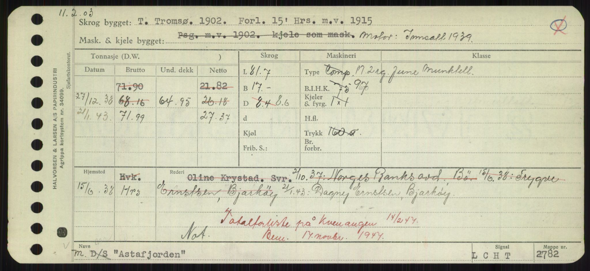 Sjøfartsdirektoratet med forløpere, Skipsmålingen, AV/RA-S-1627/H/Hd/L0002: Fartøy, Apa-Axe, p. 305