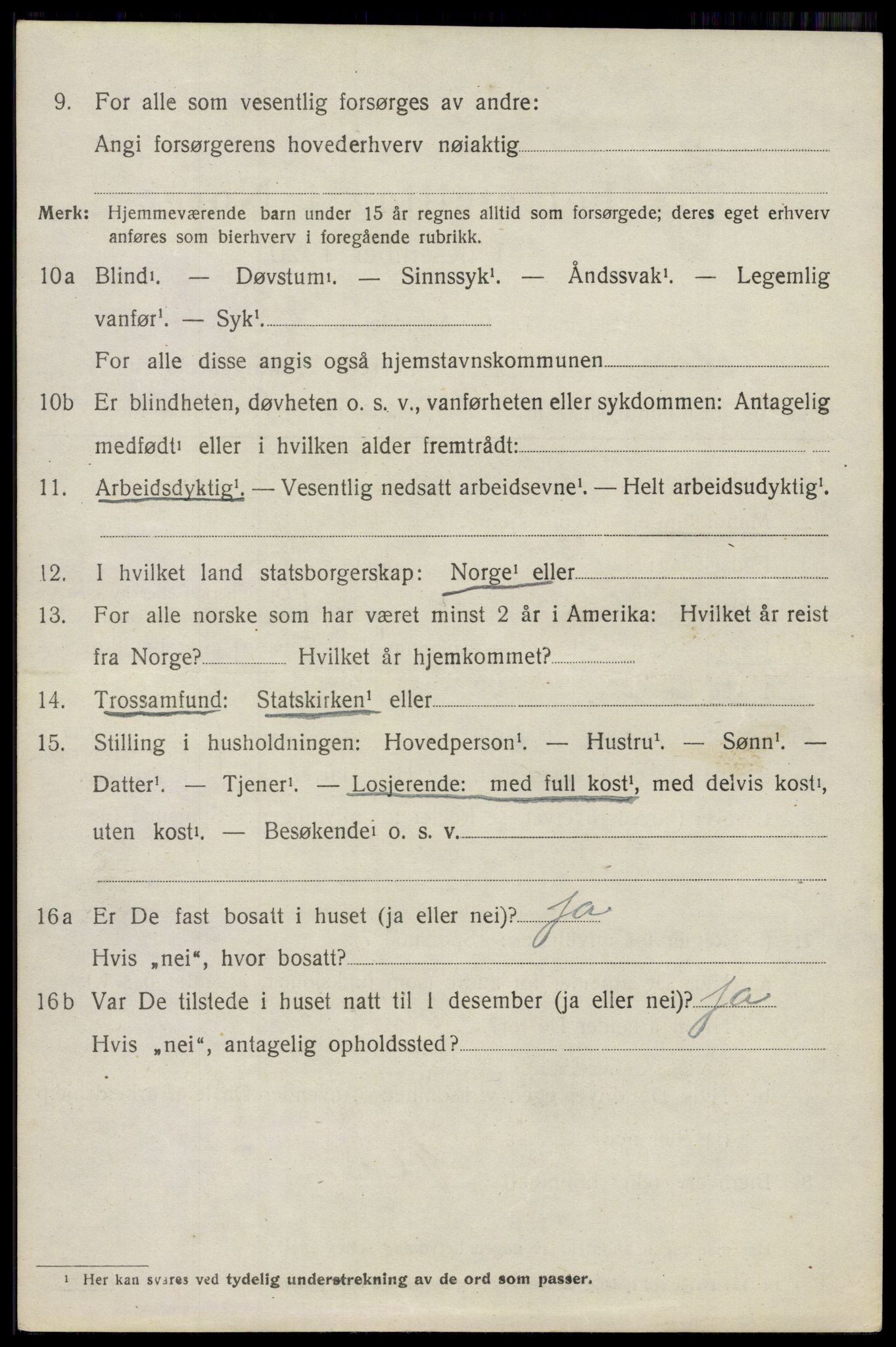 SAO, 1920 census for Moss land district, 1920, p. 7326