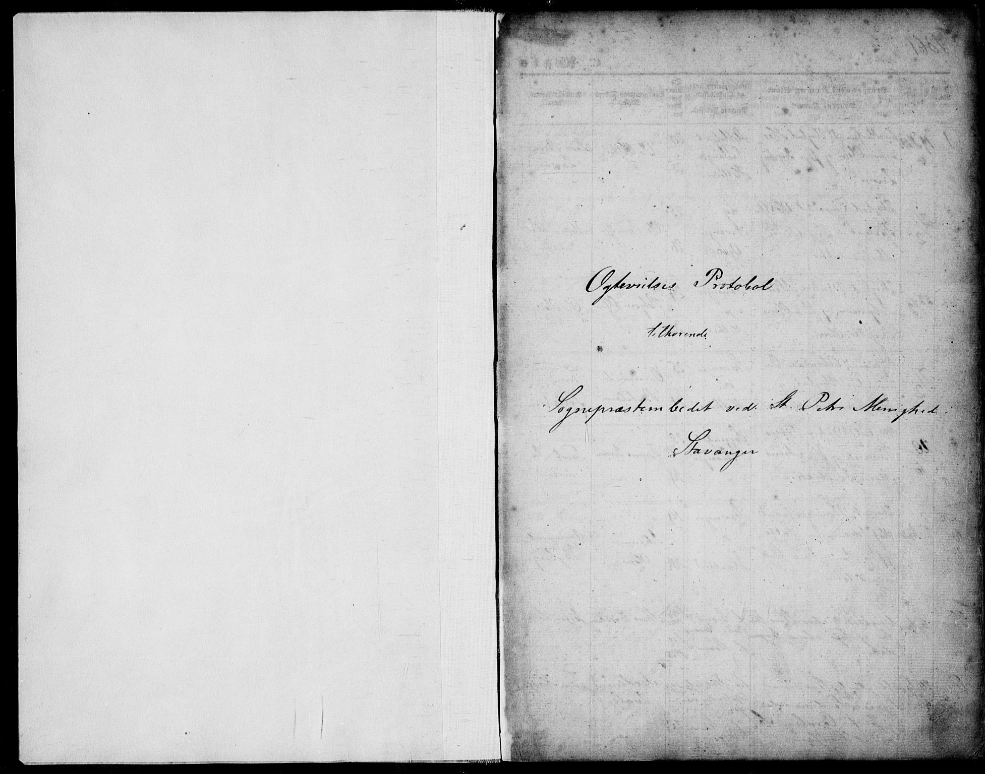 St. Petri sokneprestkontor, SAST/A-101813/001/30/30BA/L0002: Parish register (official) no. A 2, 1861-1869, p. 1