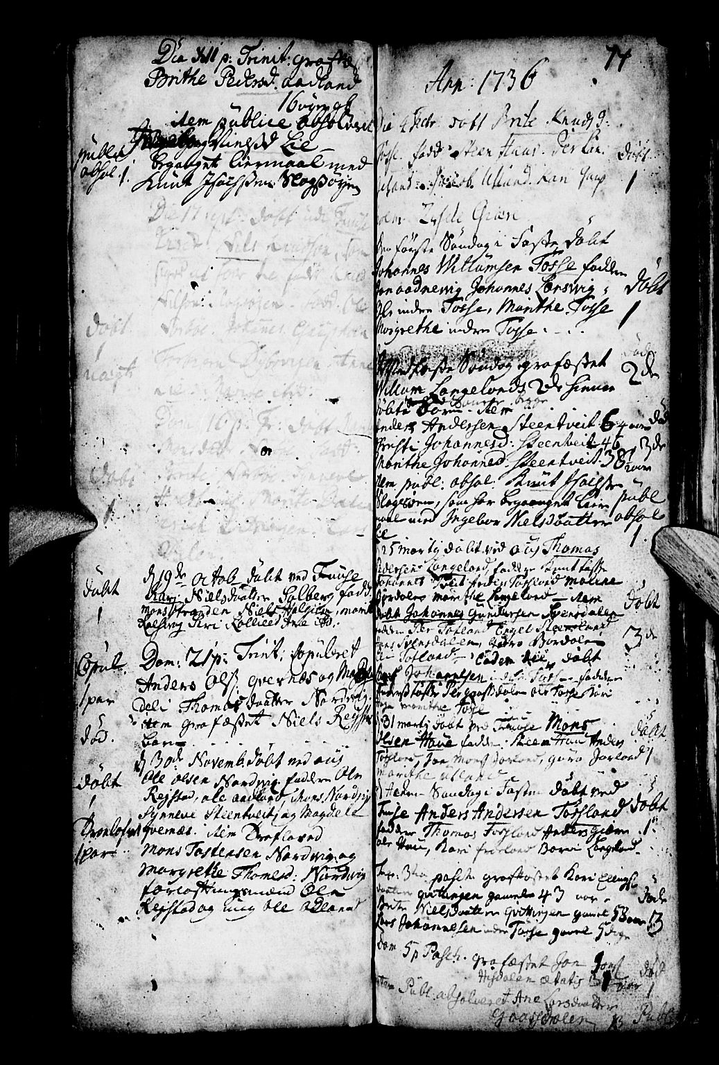 Os sokneprestembete, SAB/A-99929: Parish register (official) no. A 4, 1669-1760, p. 74