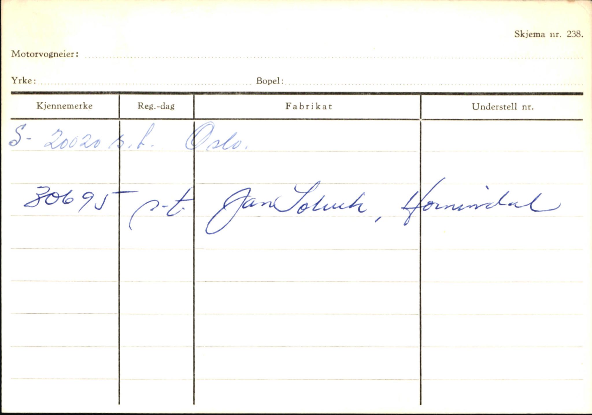 Statens vegvesen, Sogn og Fjordane vegkontor, AV/SAB-A-5301/4/F/L0145: Registerkort Vågsøy S-Å. Årdal I-P, 1945-1975, p. 1424