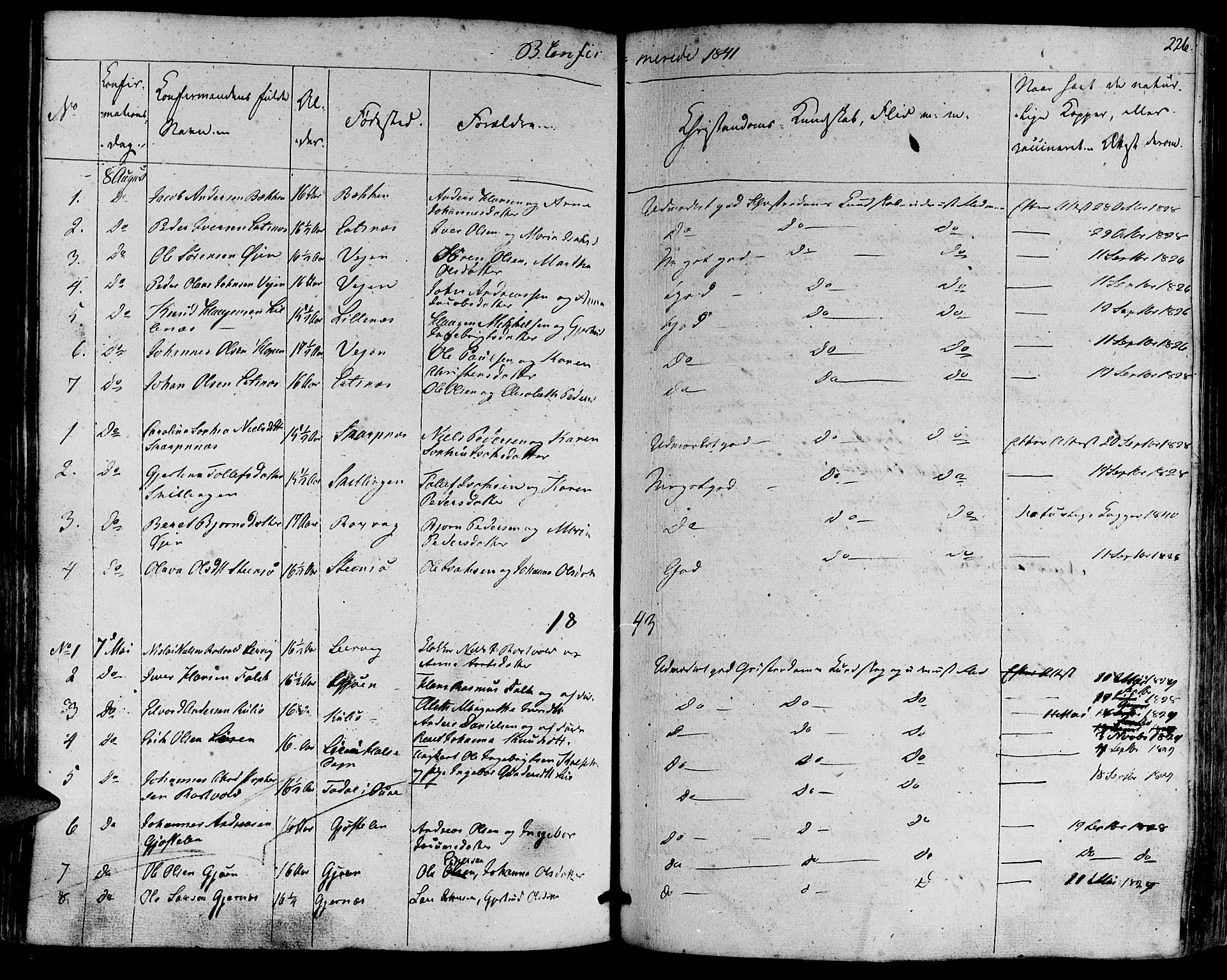 Ministerialprotokoller, klokkerbøker og fødselsregistre - Møre og Romsdal, SAT/A-1454/581/L0936: Parish register (official) no. 581A04, 1836-1852, p. 226