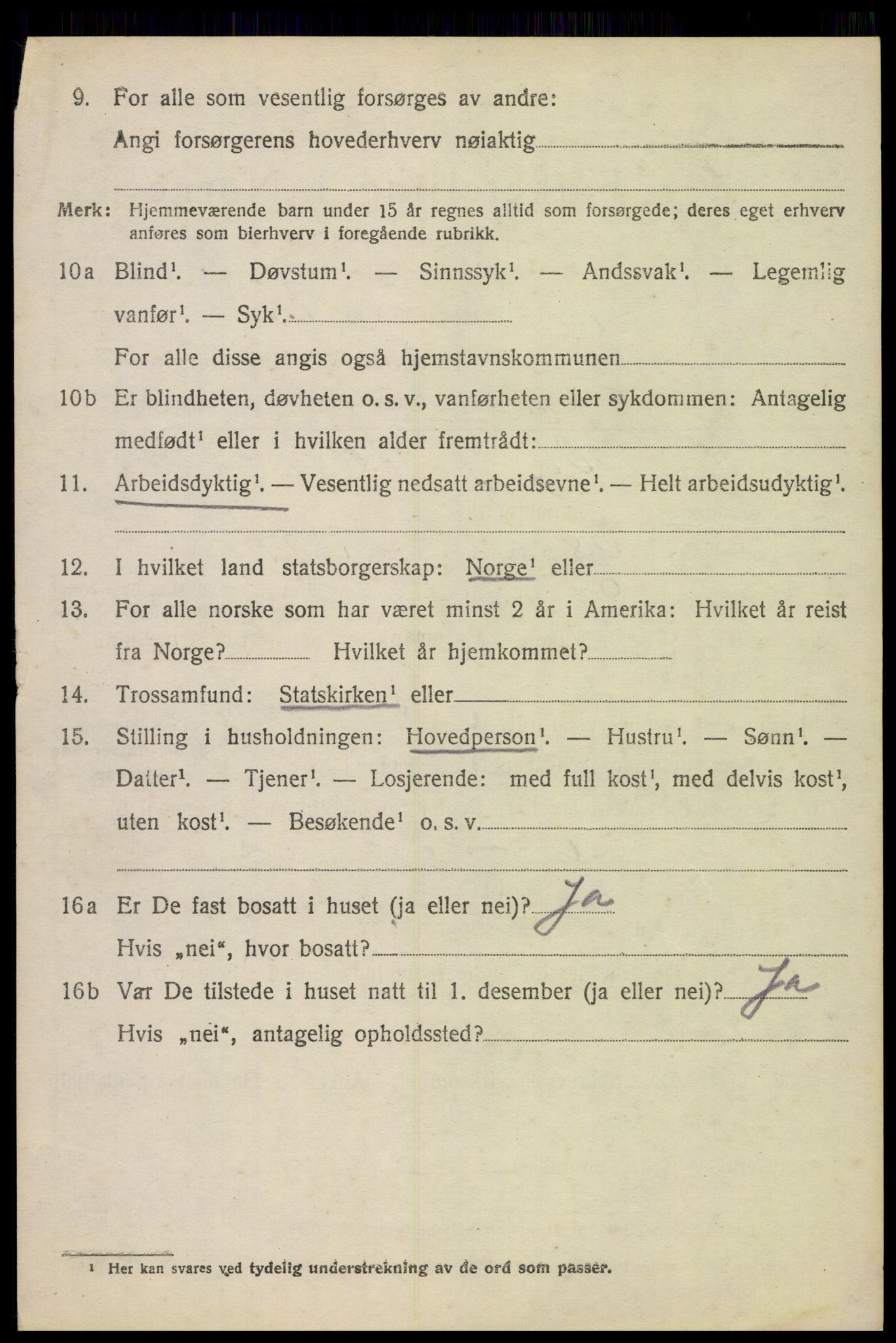 SAH, 1920 census for Ringebu, 1920, p. 5148