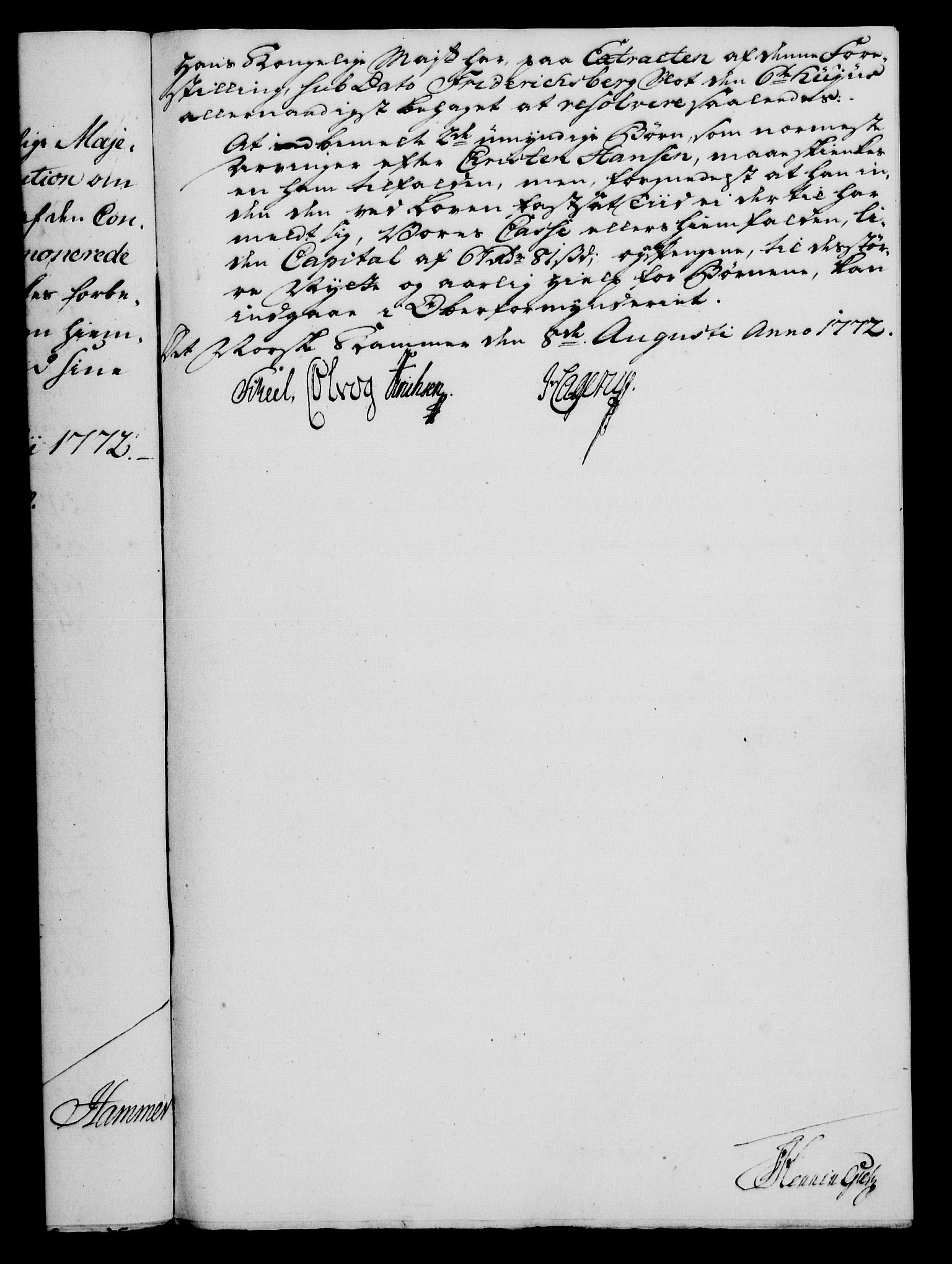 Rentekammeret, Kammerkanselliet, RA/EA-3111/G/Gf/Gfa/L0054: Norsk relasjons- og resolusjonsprotokoll (merket RK 52.54), 1771-1772, p. 529