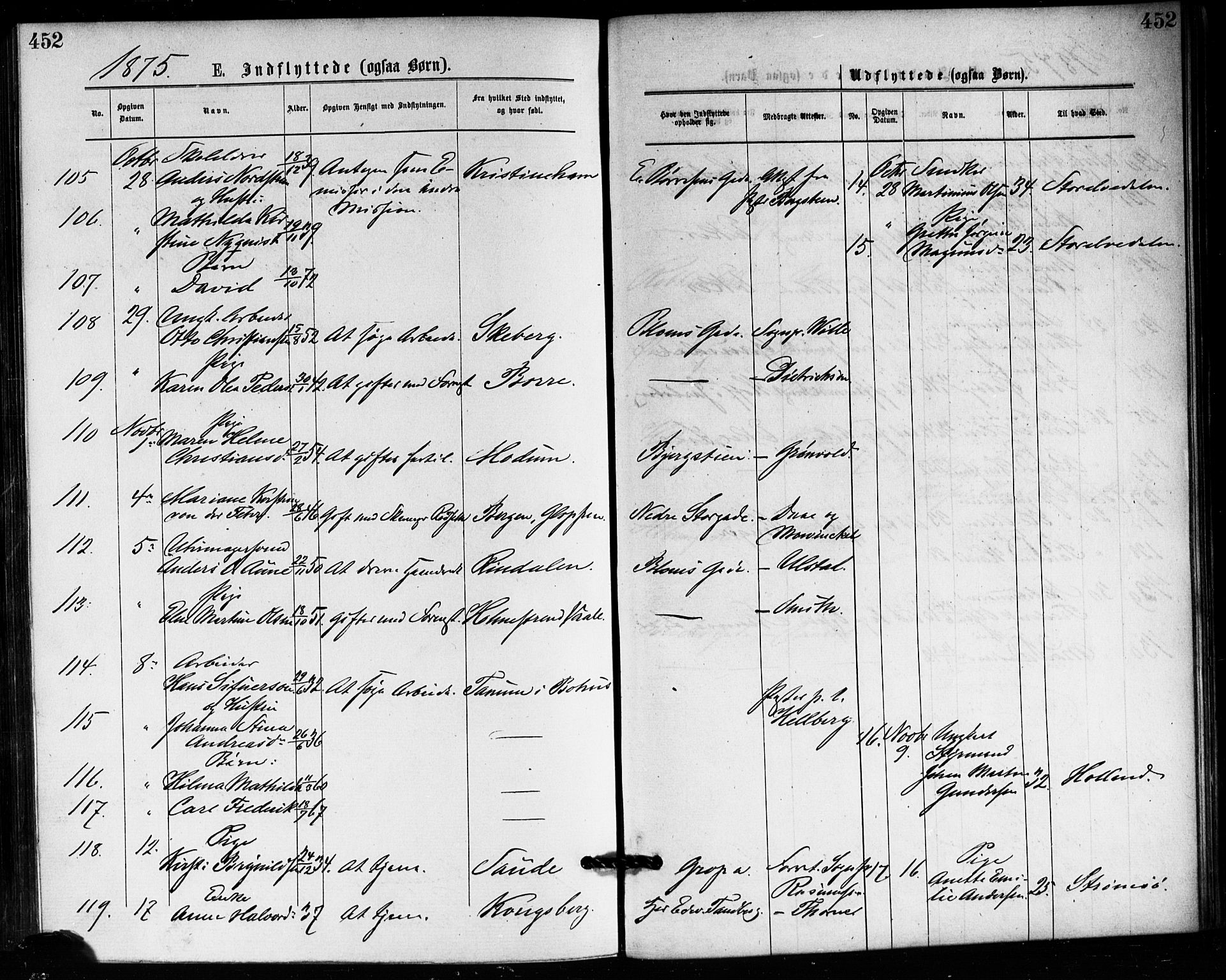 Bragernes kirkebøker, SAKO/A-6/F/Fb/L0005: Parish register (official) no. II 5, 1875-1877, p. 452