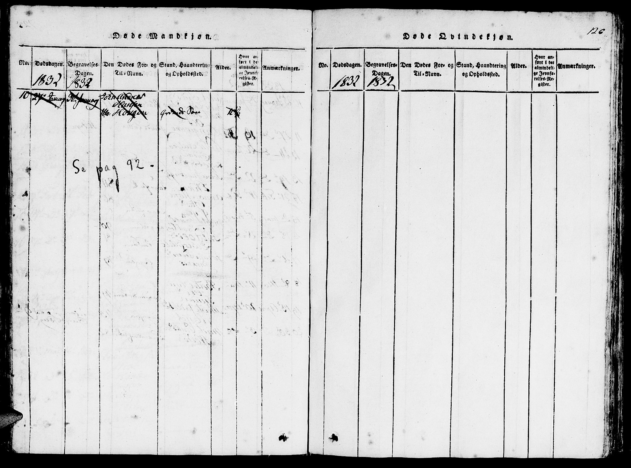 Ministerialprotokoller, klokkerbøker og fødselsregistre - Møre og Romsdal, AV/SAT-A-1454/511/L0138: Parish register (official) no. 511A05, 1817-1832, p. 126